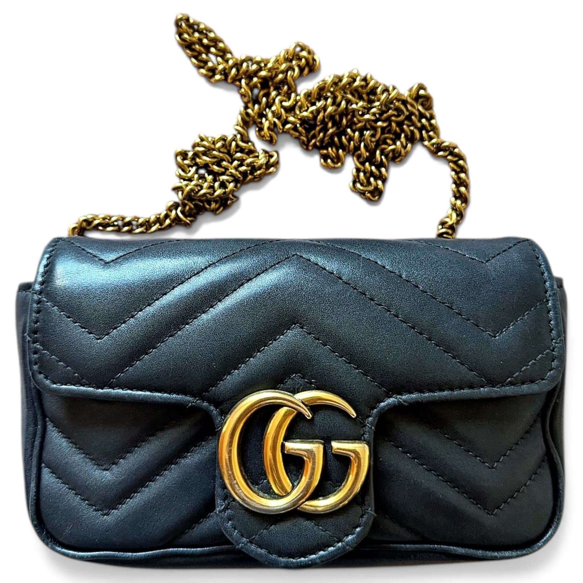 GG Marmont Chain Flap leather mini bag