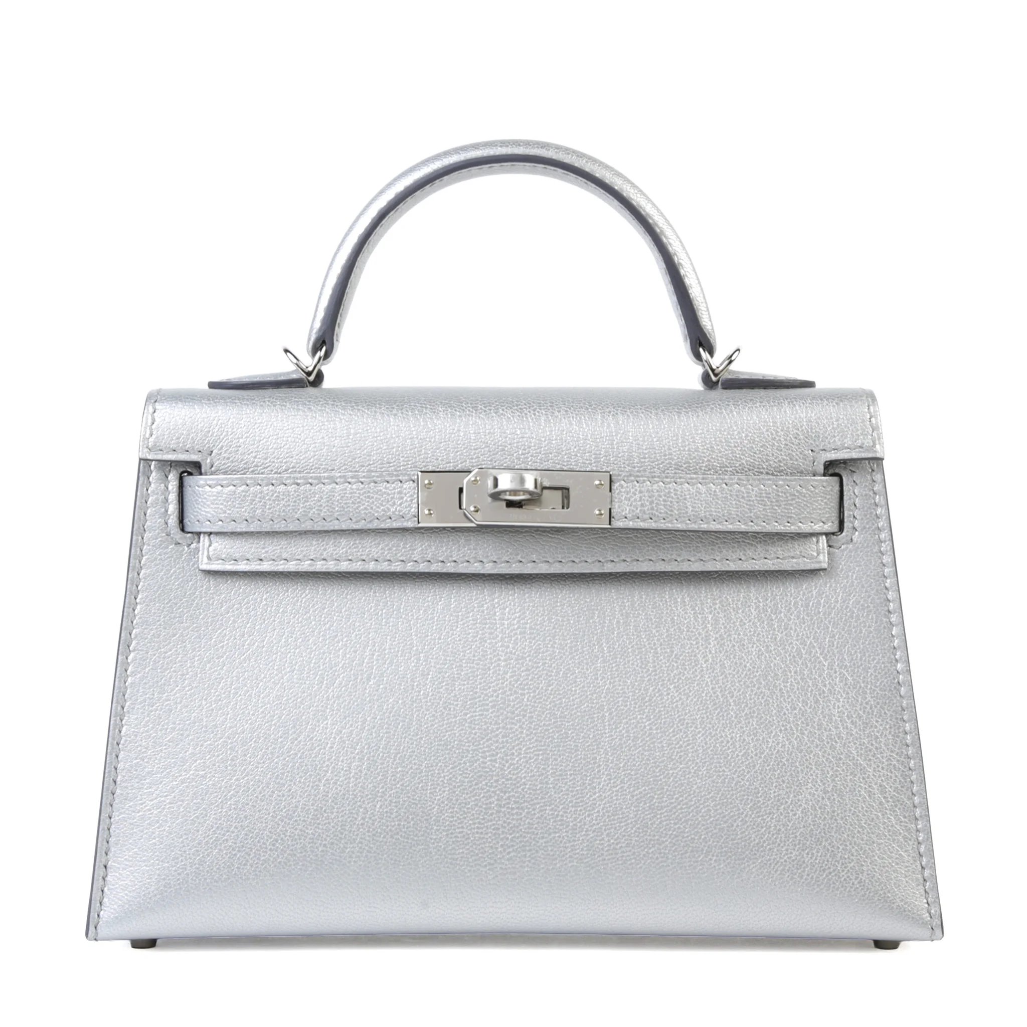 Brand New ( Rank N ) HERMÈS Mini Kelly II Argent (05) Chamkila Palladium hardware G (2026)