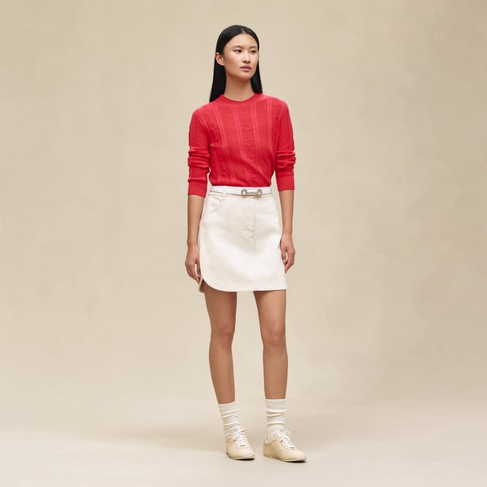 Rose Pivoine Long-sleeve Sweater
