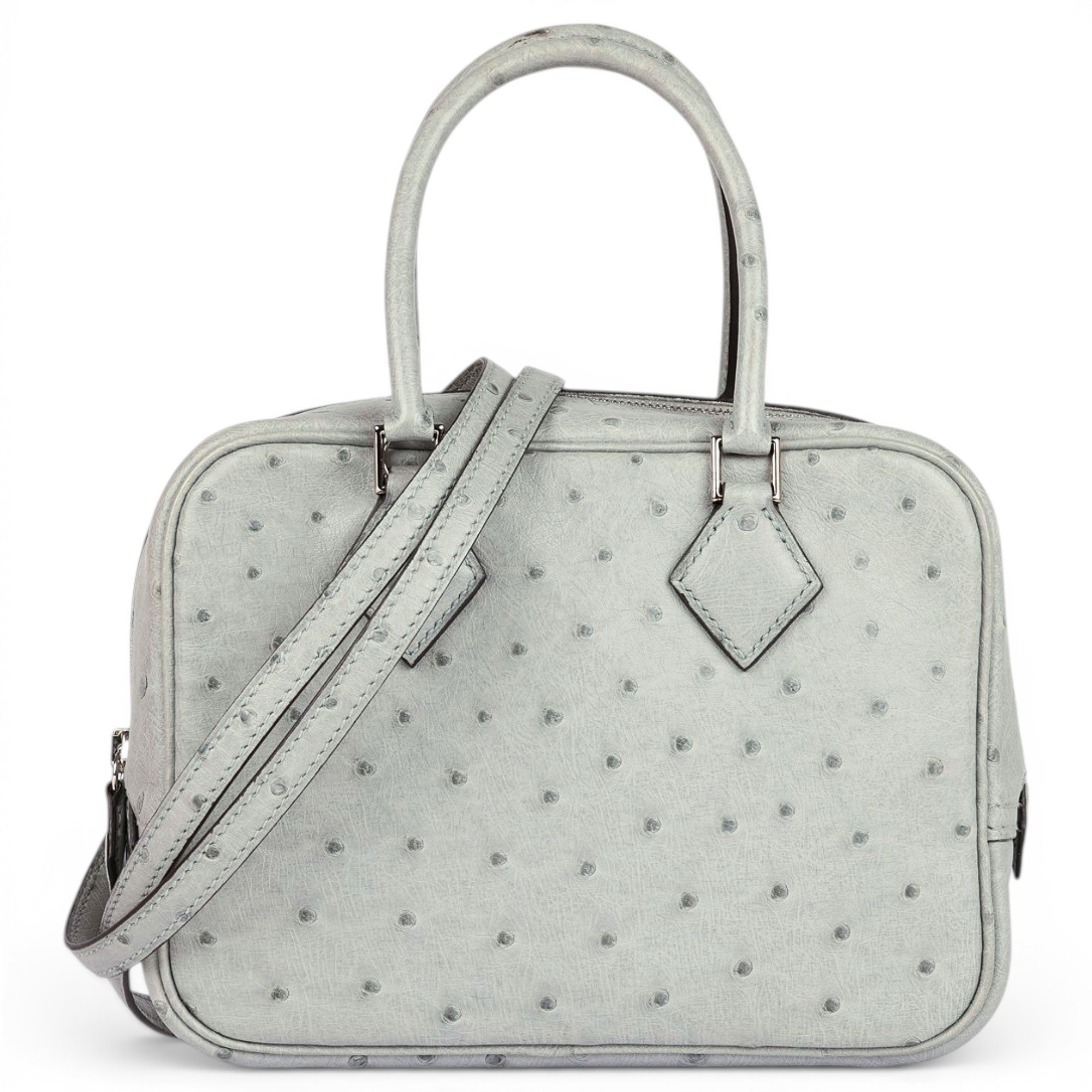 Plume leather handbag