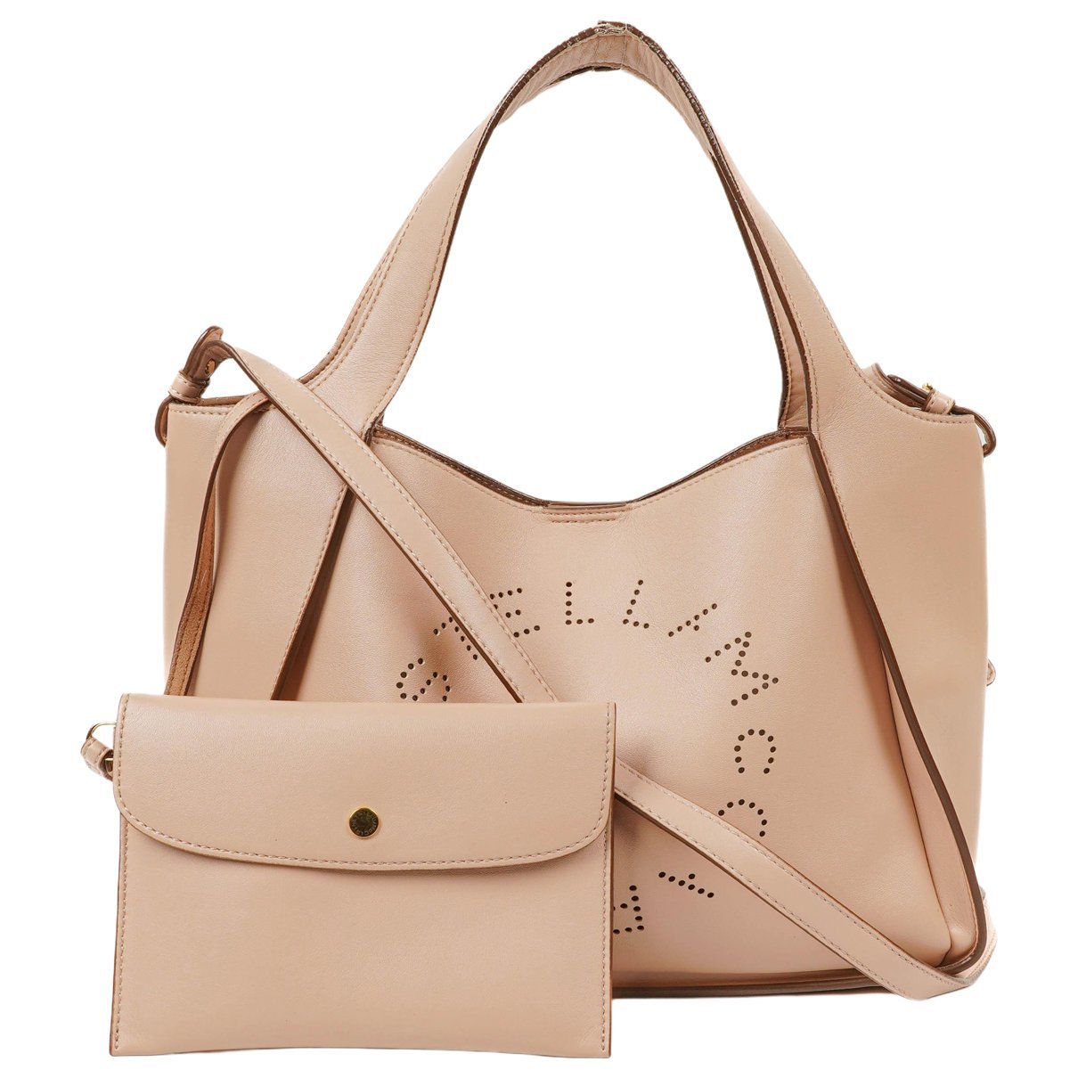 Logo vegan leather handbag