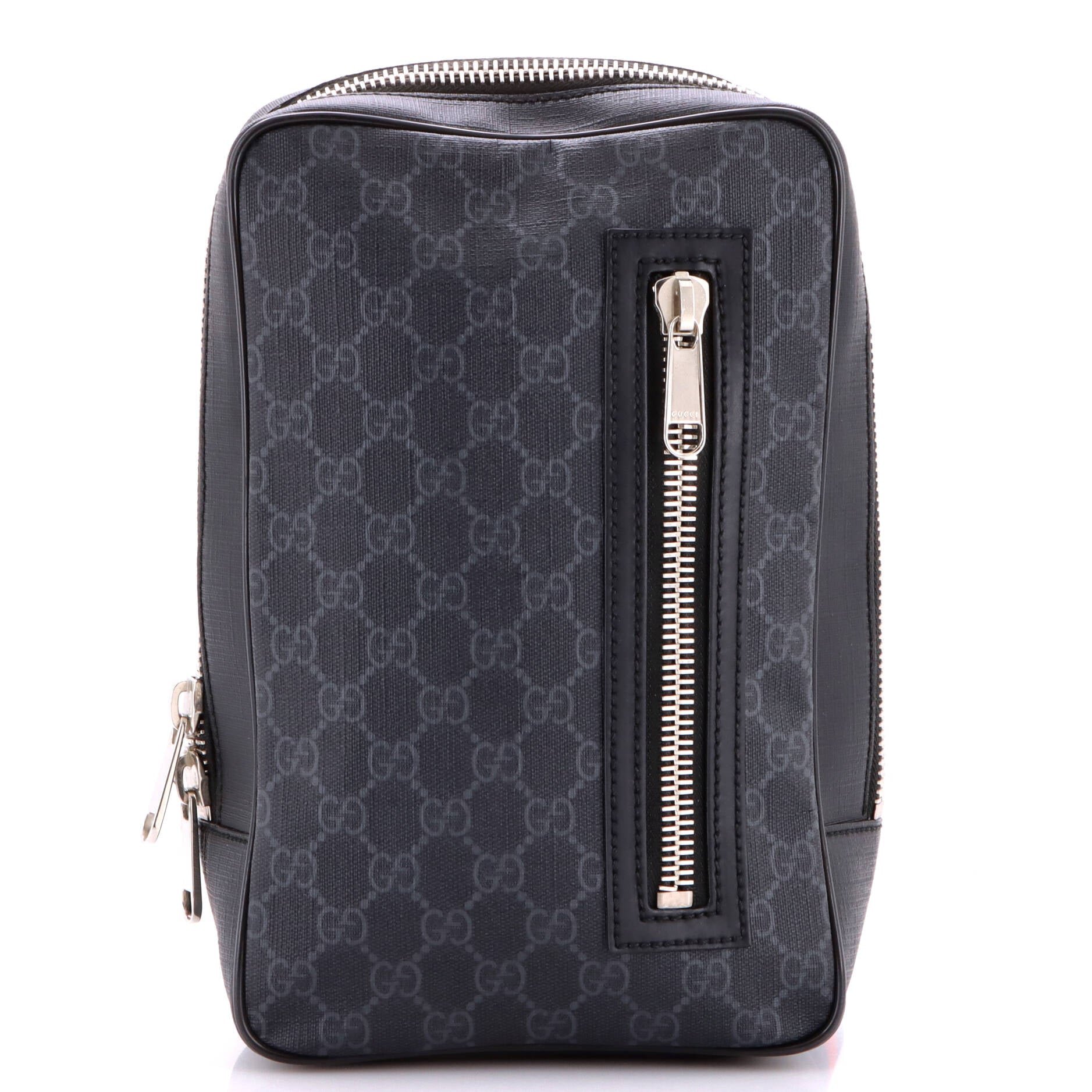 Soft Zip Sling Bag GG Coated Canvas Small