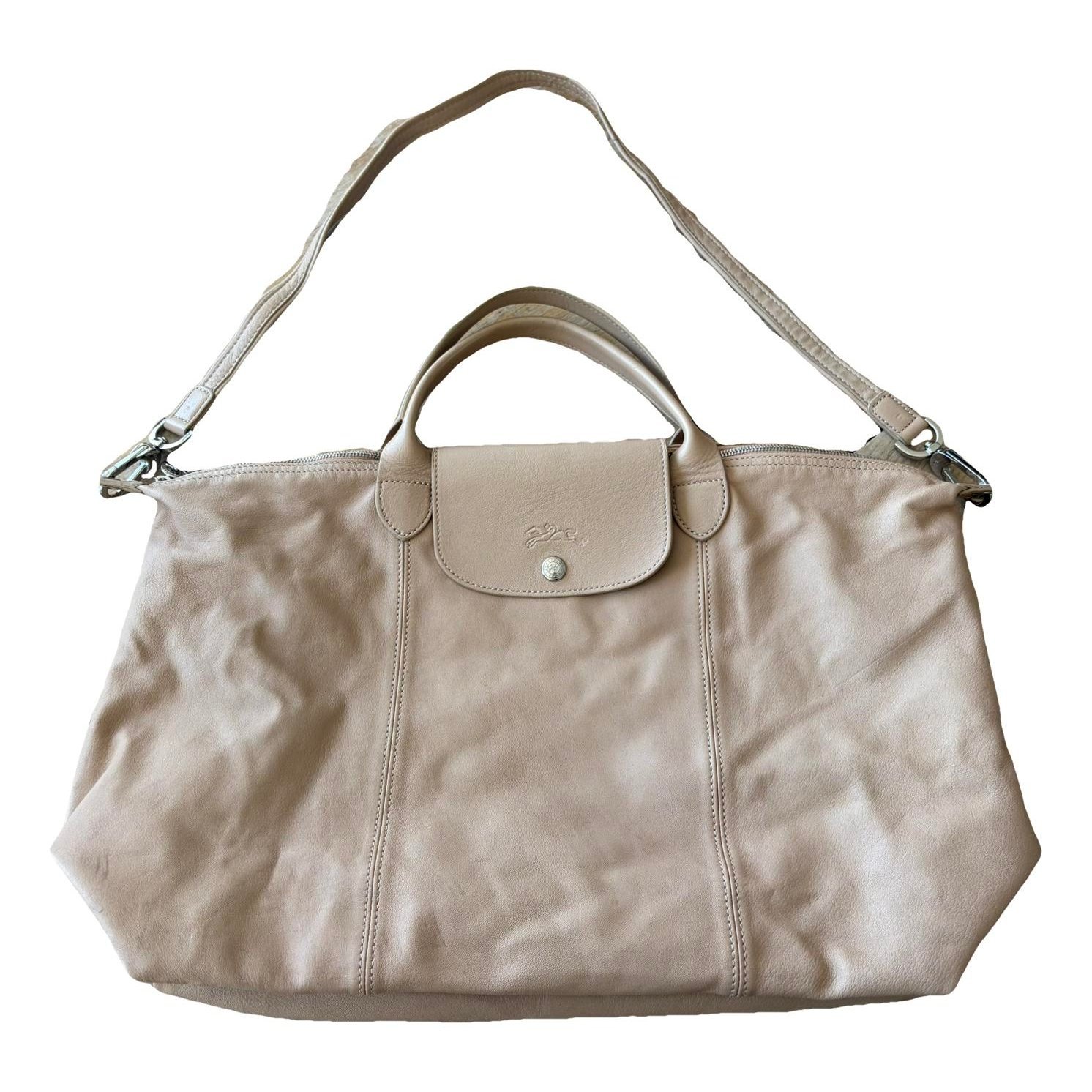 Pliage leather crossbody bag