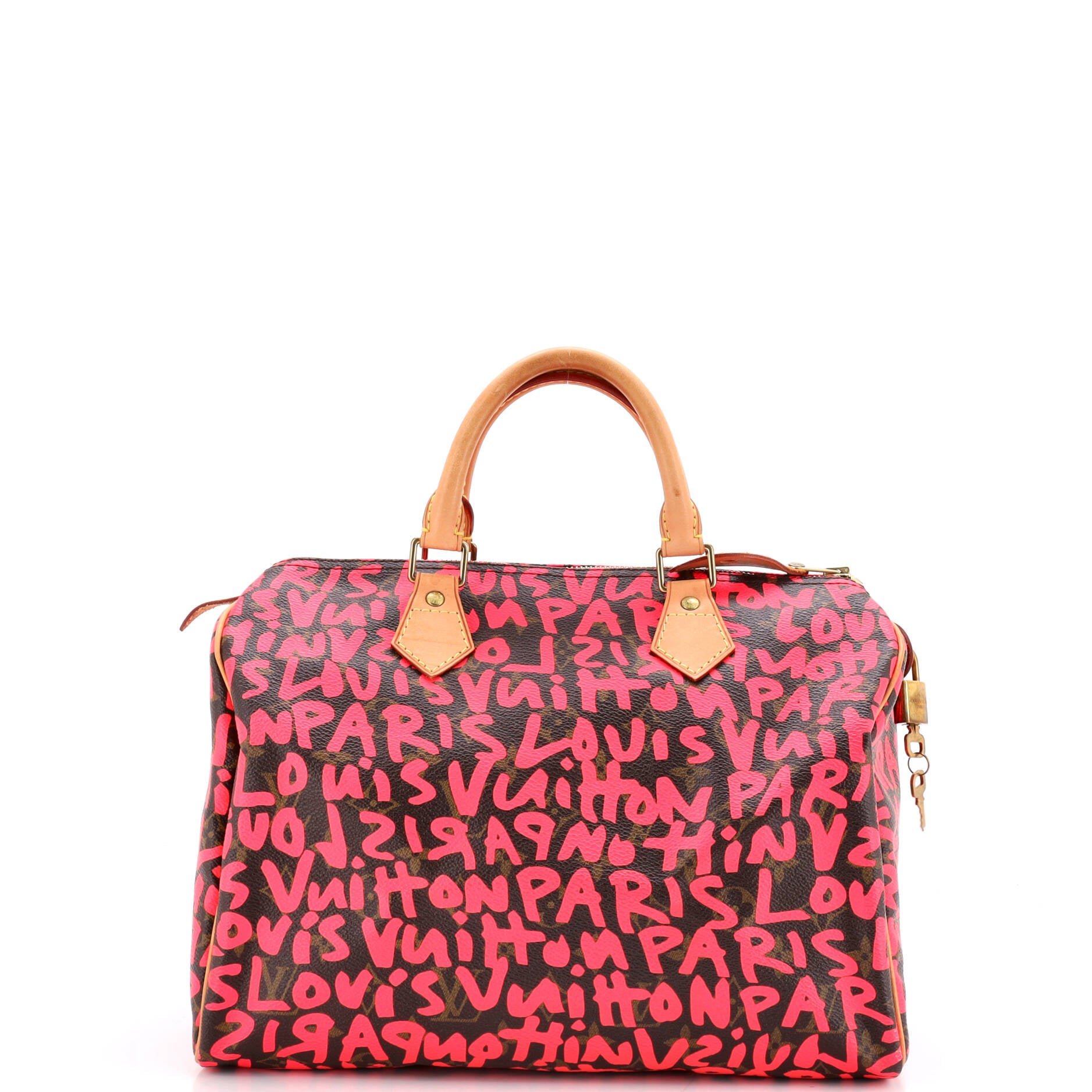 Speedy Handbag Limited Edition Monogram Graffiti 30