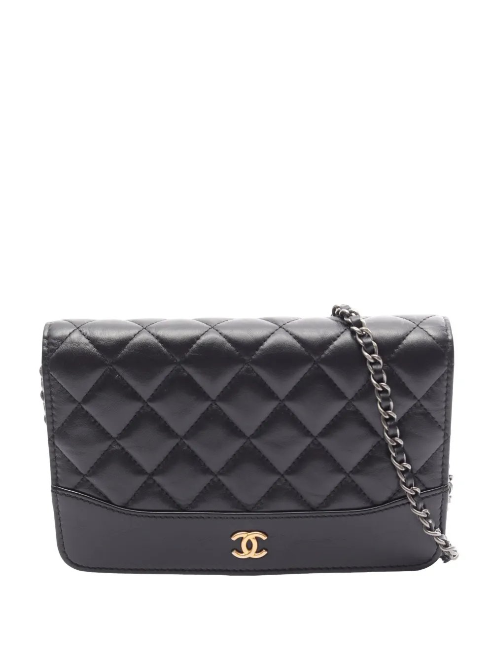 2018-2019 Quilted Aged Calfskin Gabrielle Wallet On Chain crossbody bag