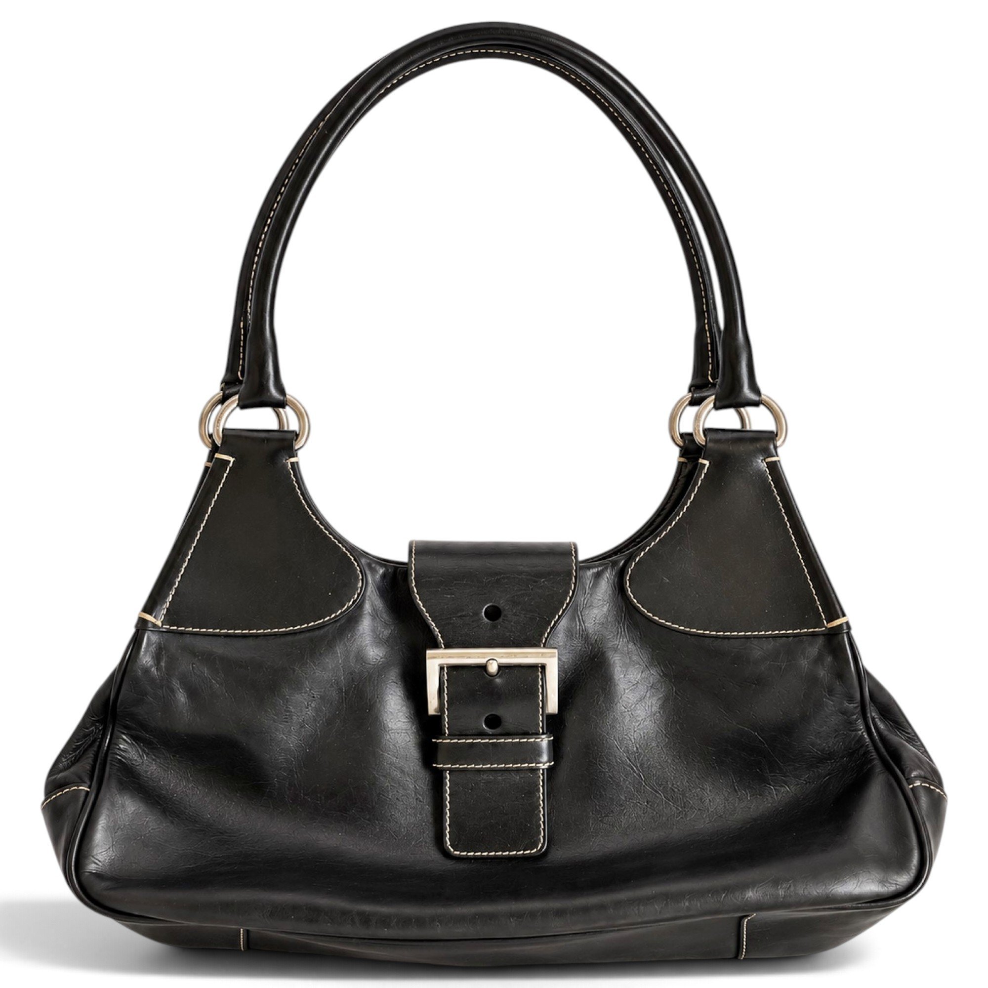 Moon leather handbag