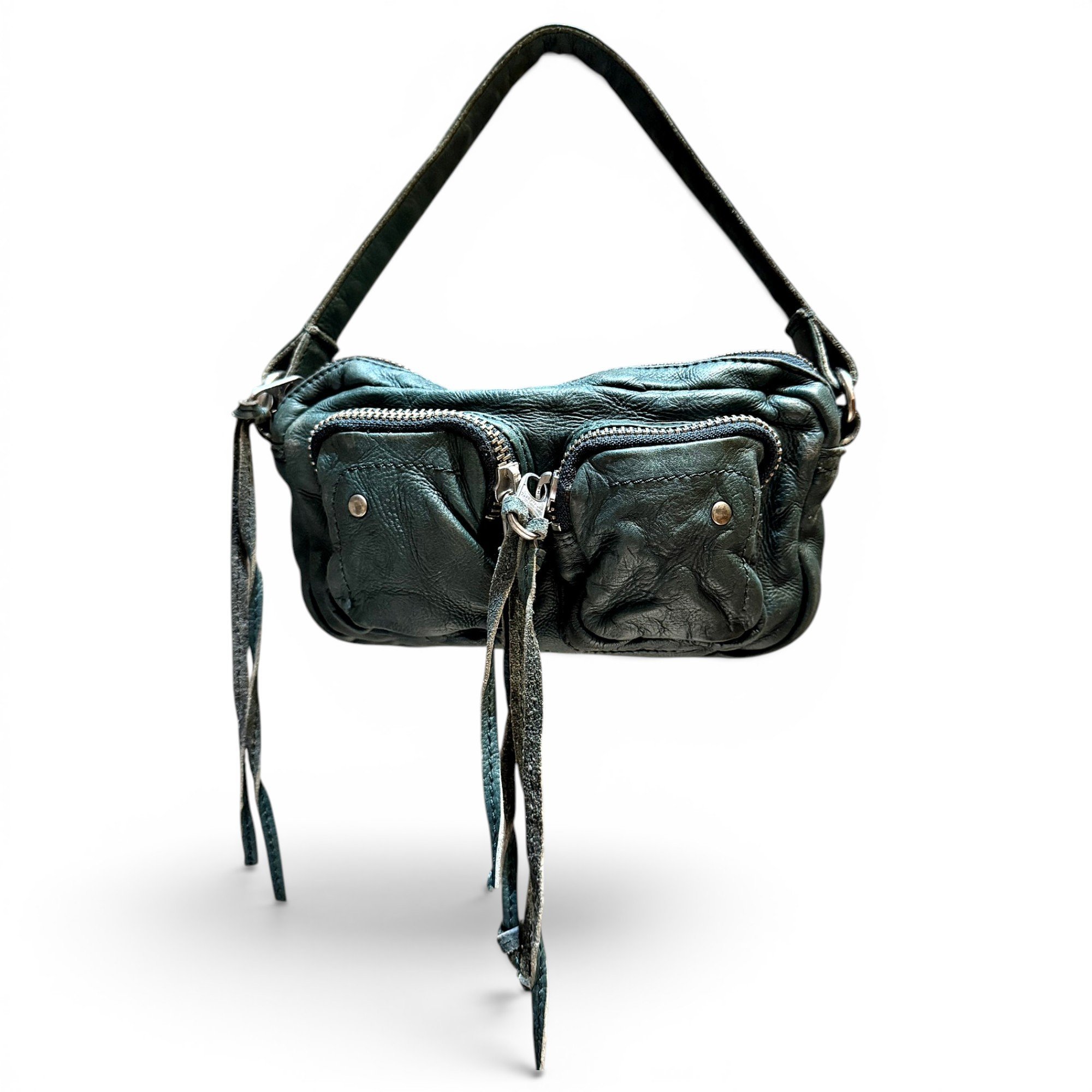 Rock leather crossbody bag
