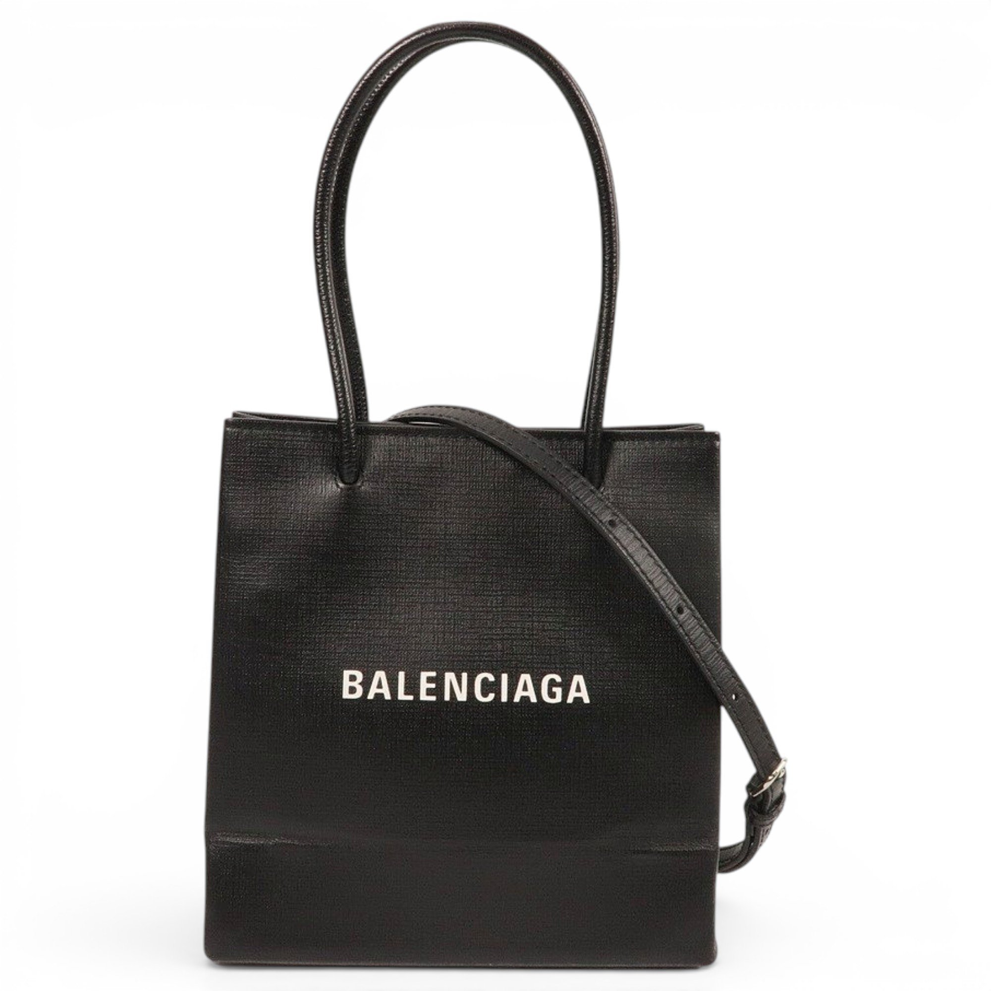 Shopping Phone Holder leather tote