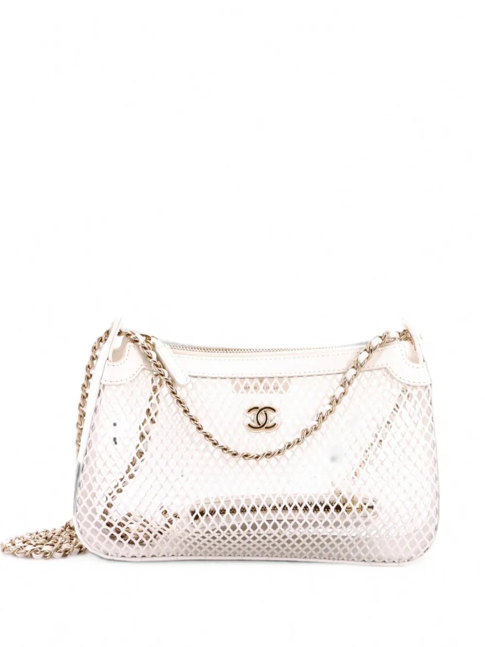 Clutch with Chain Mesh with Quilted Lambskin crossbody bag