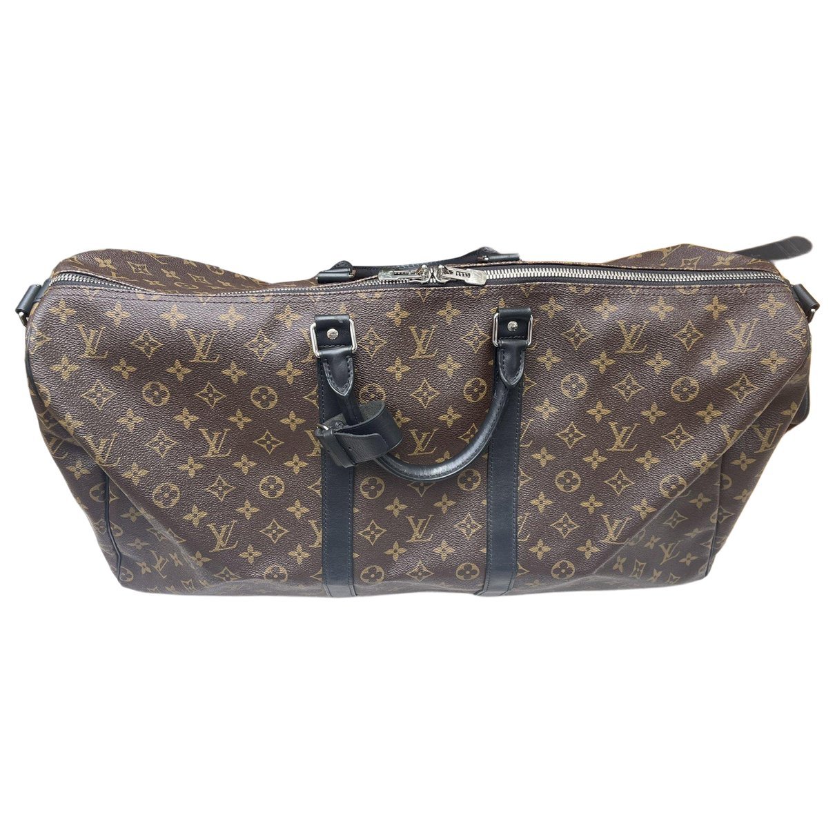 Keepall leather travel bag