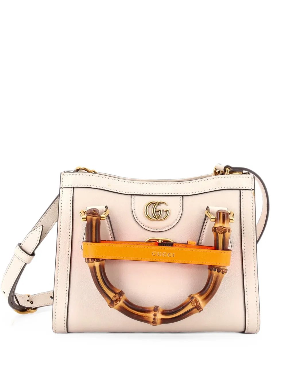 Diana NM Bamboo Handle Tote Leather Mini crossbody bag