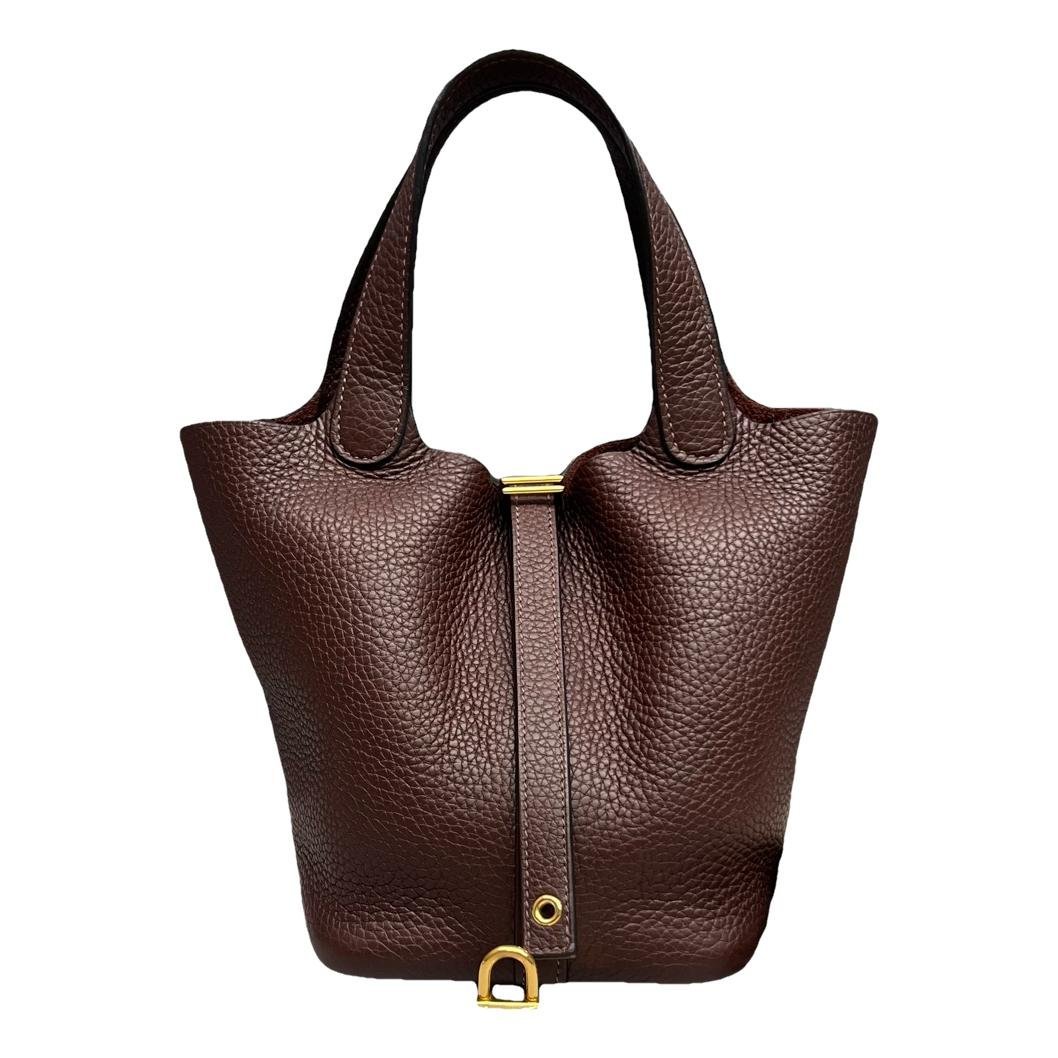Picotin leather handbag