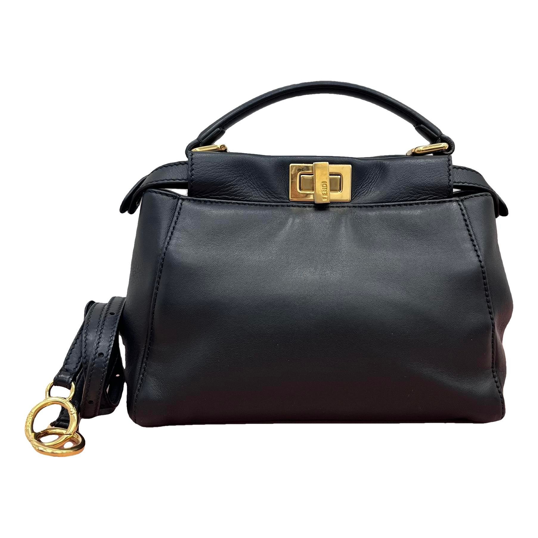 Peekaboo leather handbag