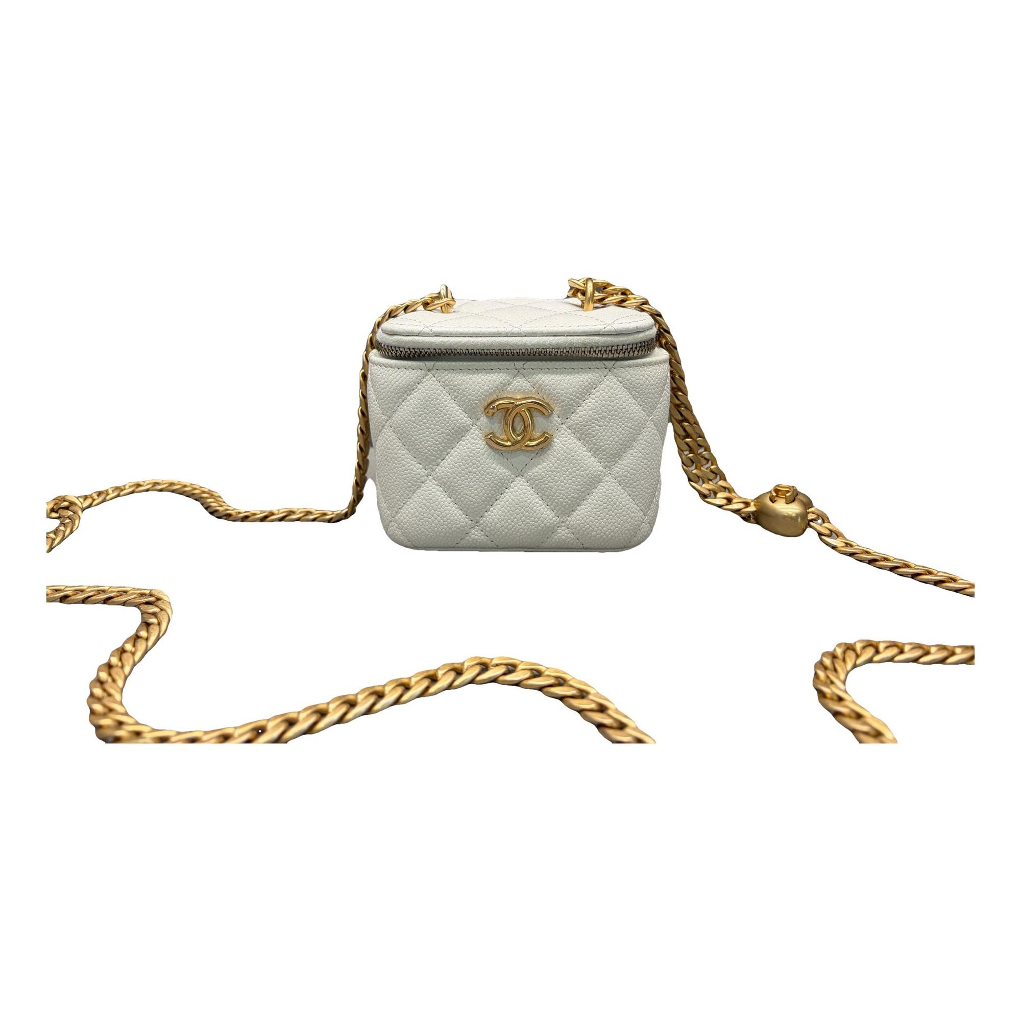 Trendy CC Vanity leather handbag