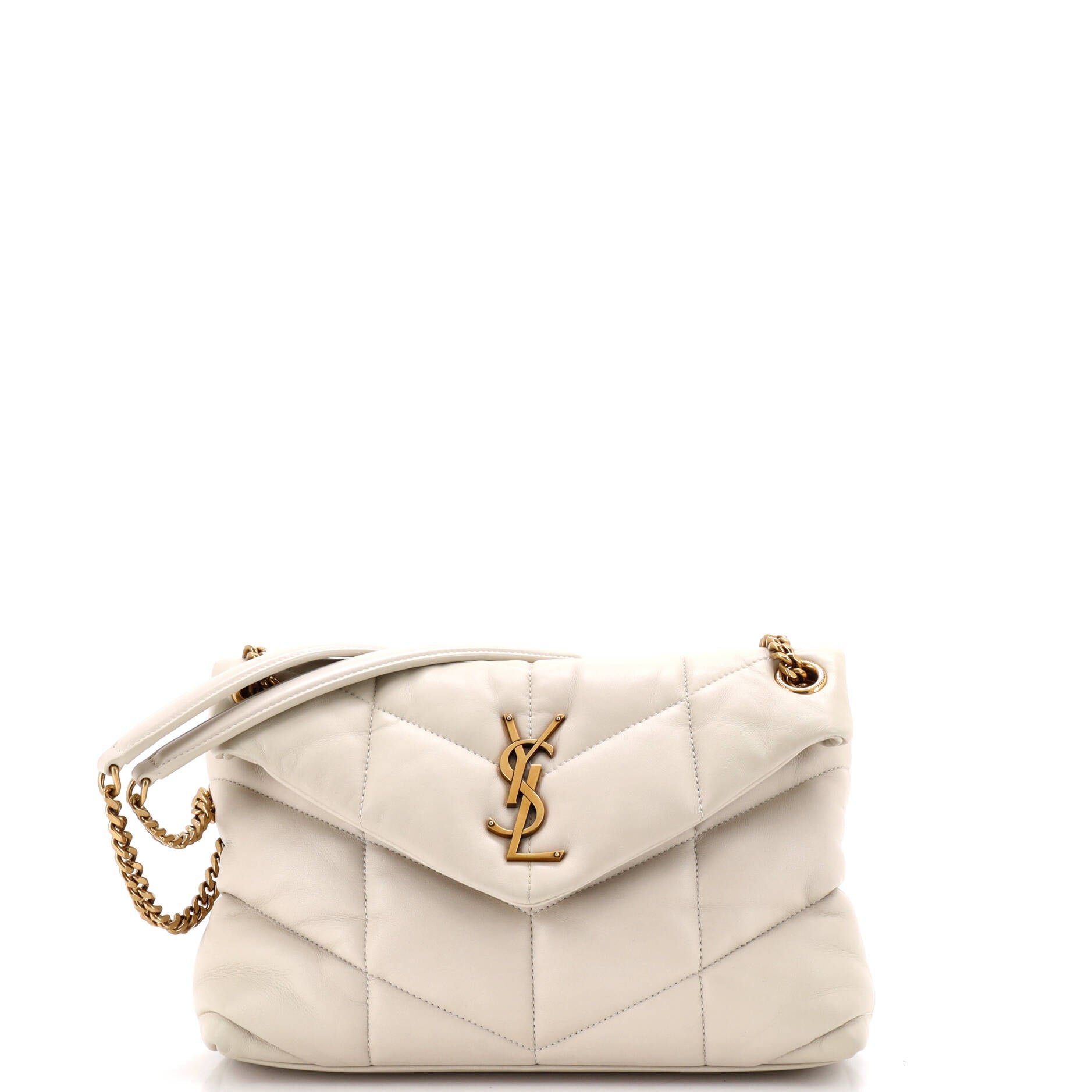 Loulou Puffer Shoulder Bag Quilted Leather Small