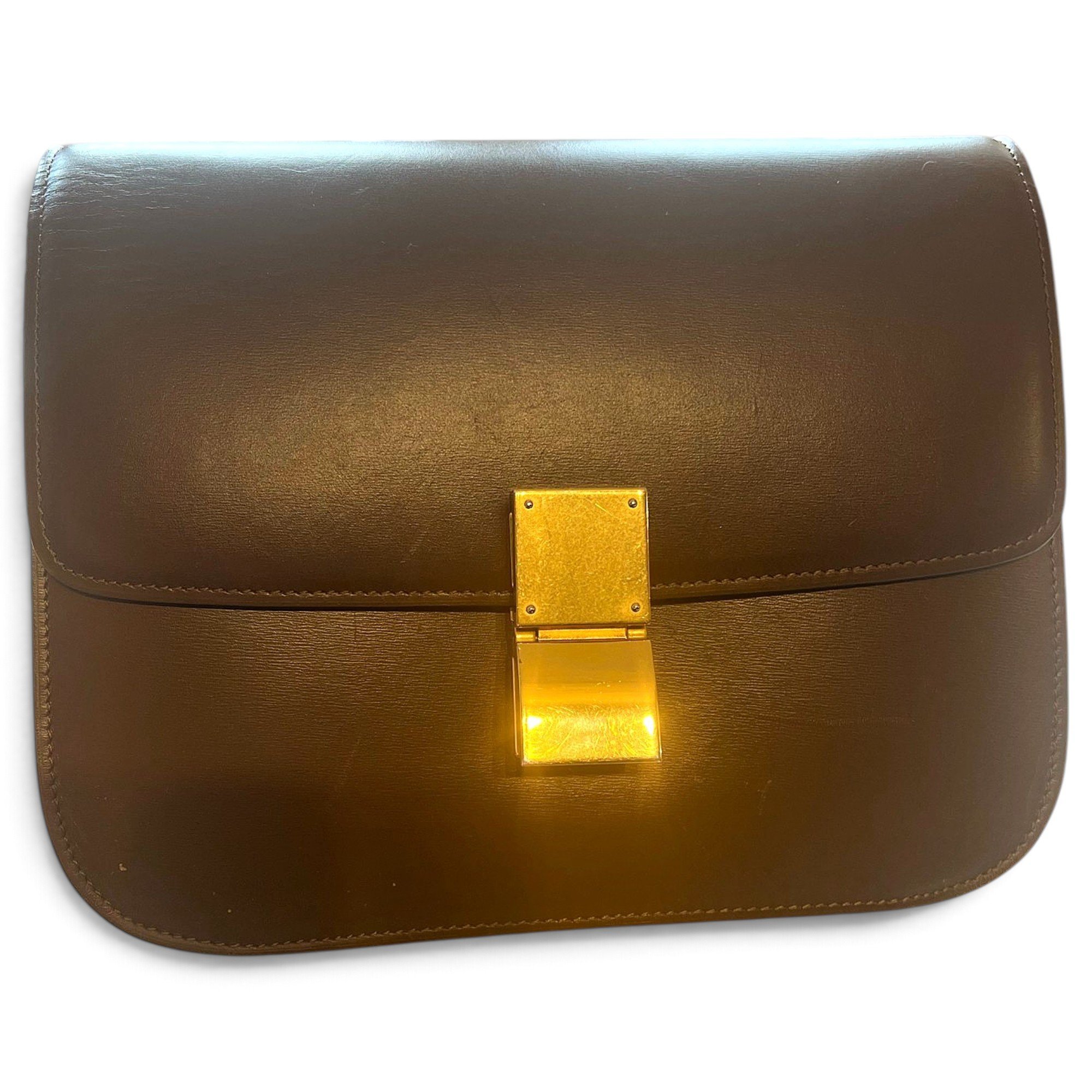 Classic leather crossbody bag
