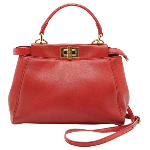 Peekaboo leather handbag