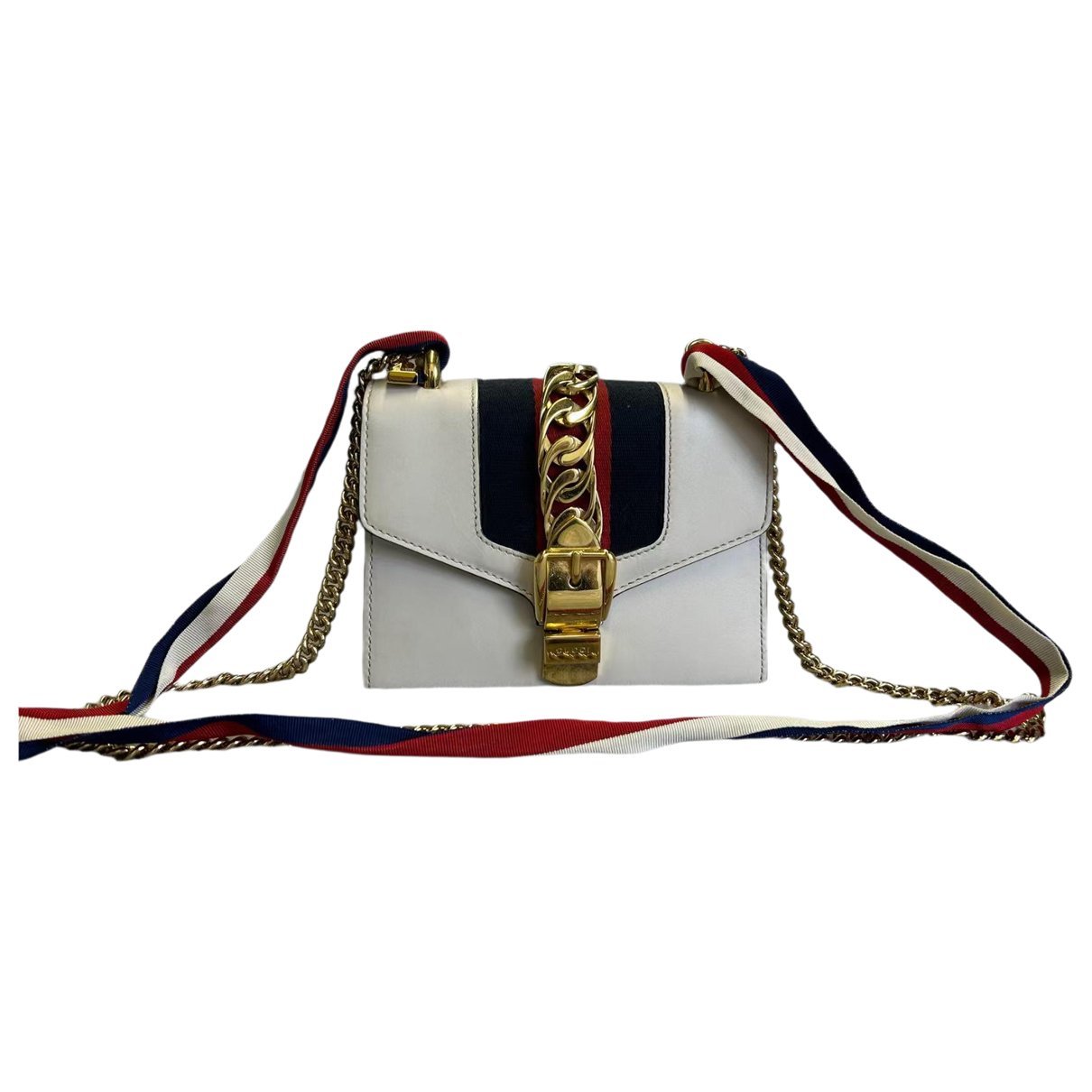 Sylvie Flap Chain leather crossbody bag