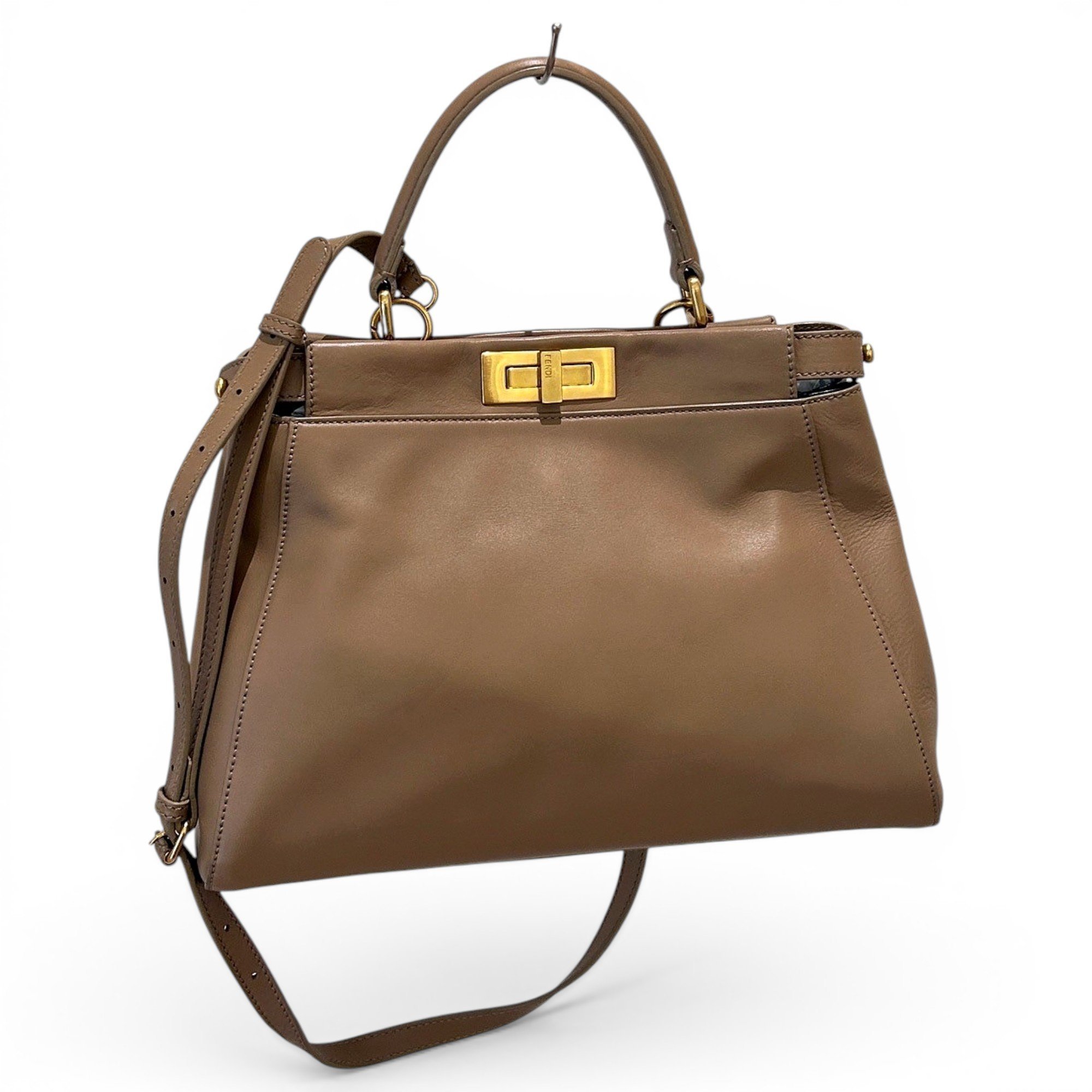 Peekaboo leather handbag