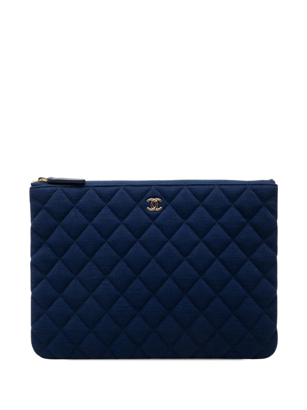 2019 Medium Quilted Jersey O Case clutch bag