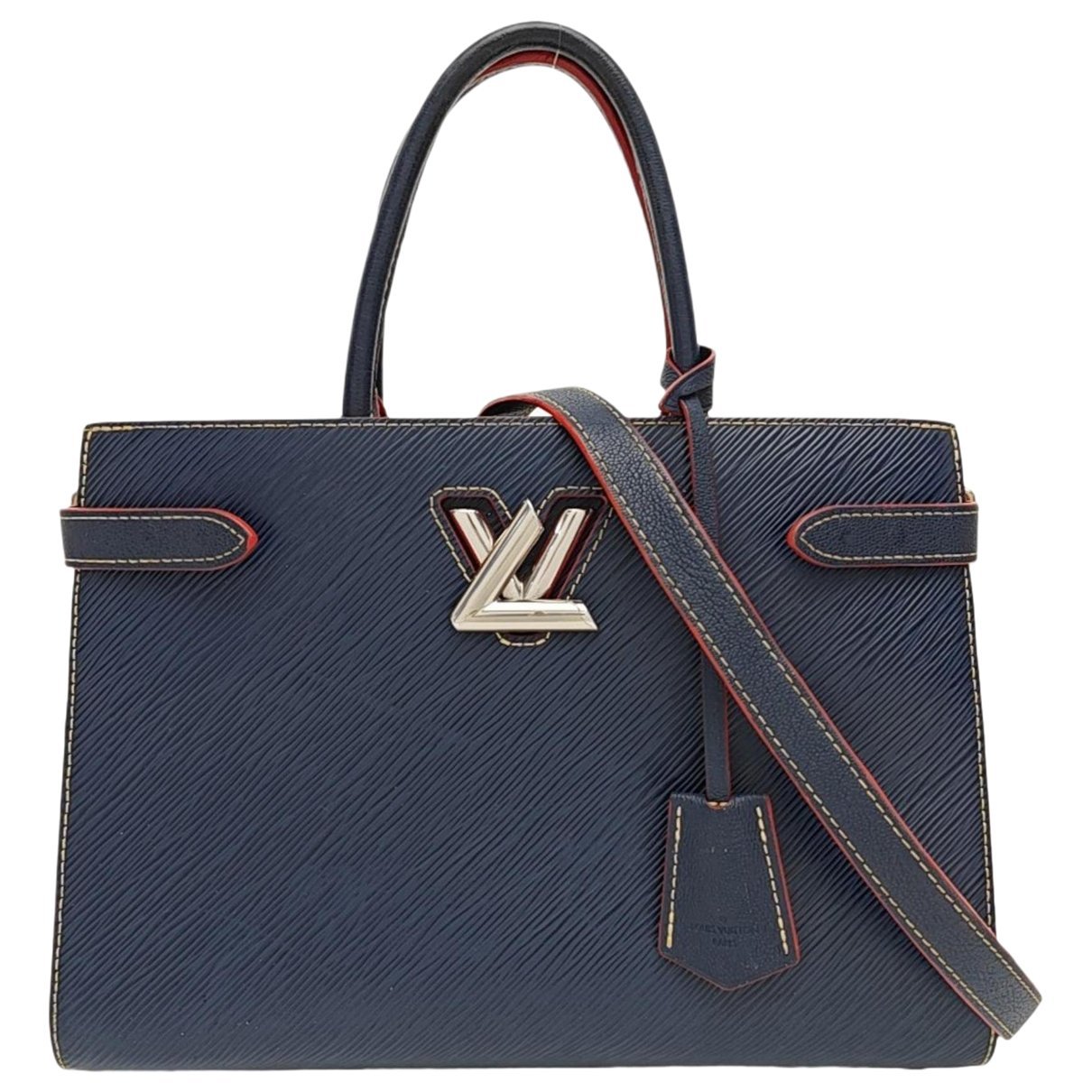 Twist leather handbag