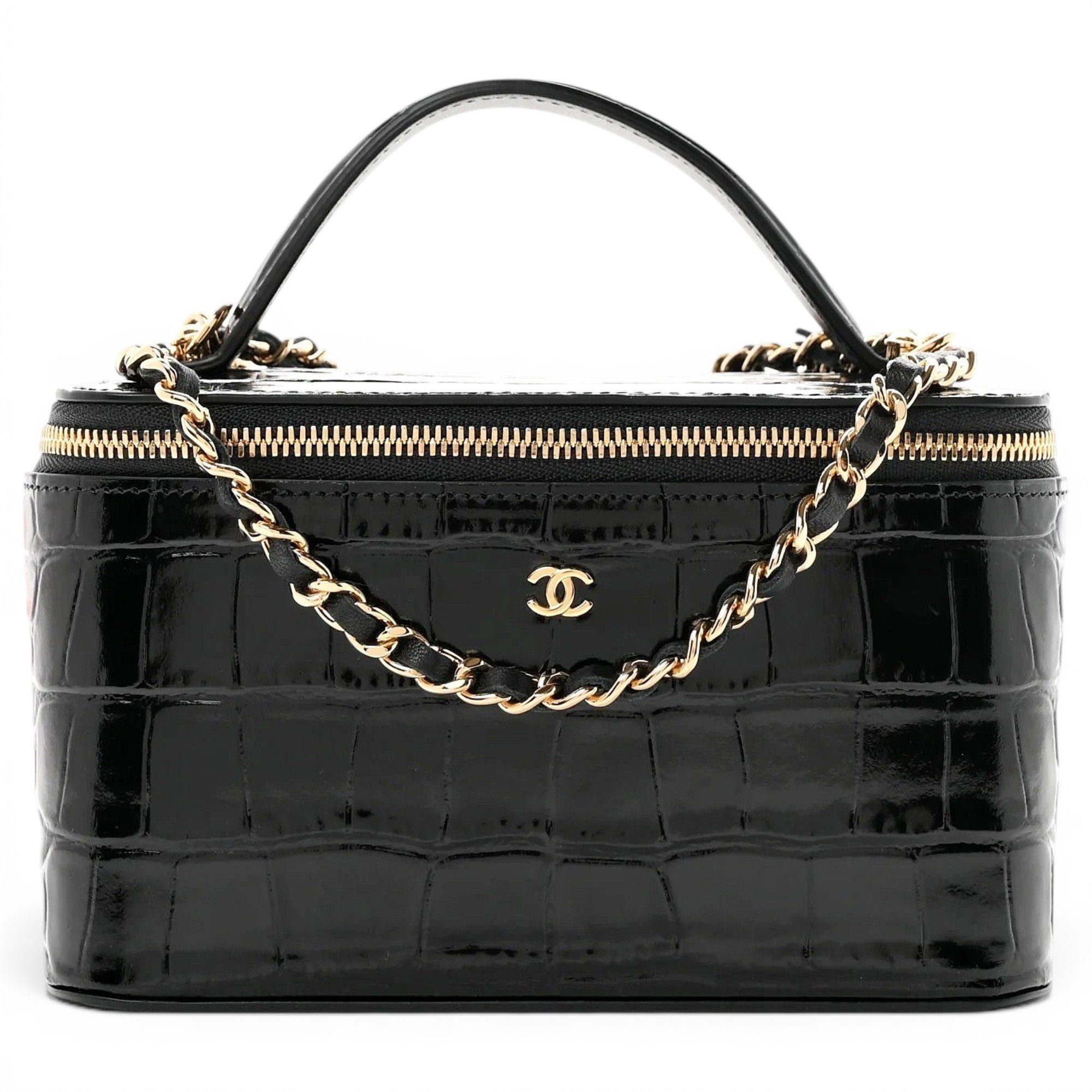 Trendy CC Vanity leather handbag