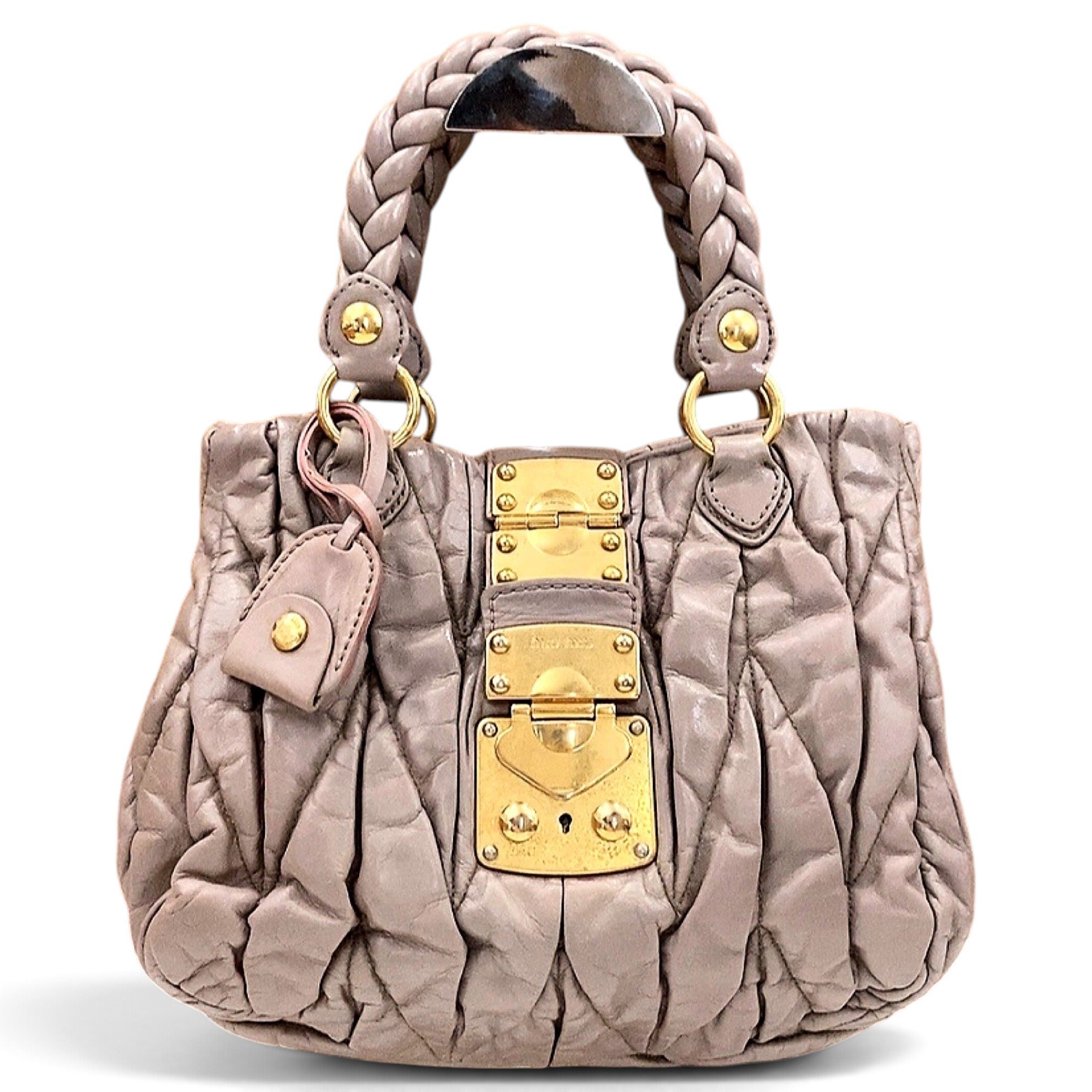 Miu Miu Matelassé leather handbag