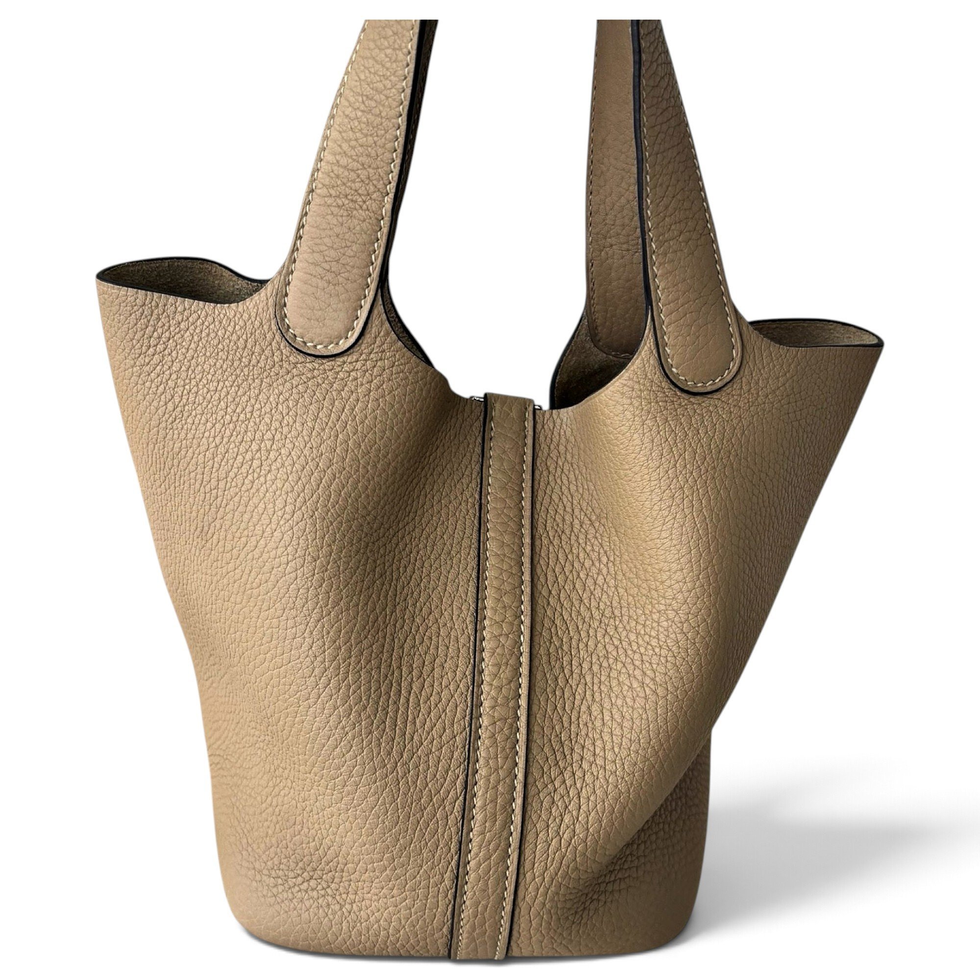 Picotin leather handbag