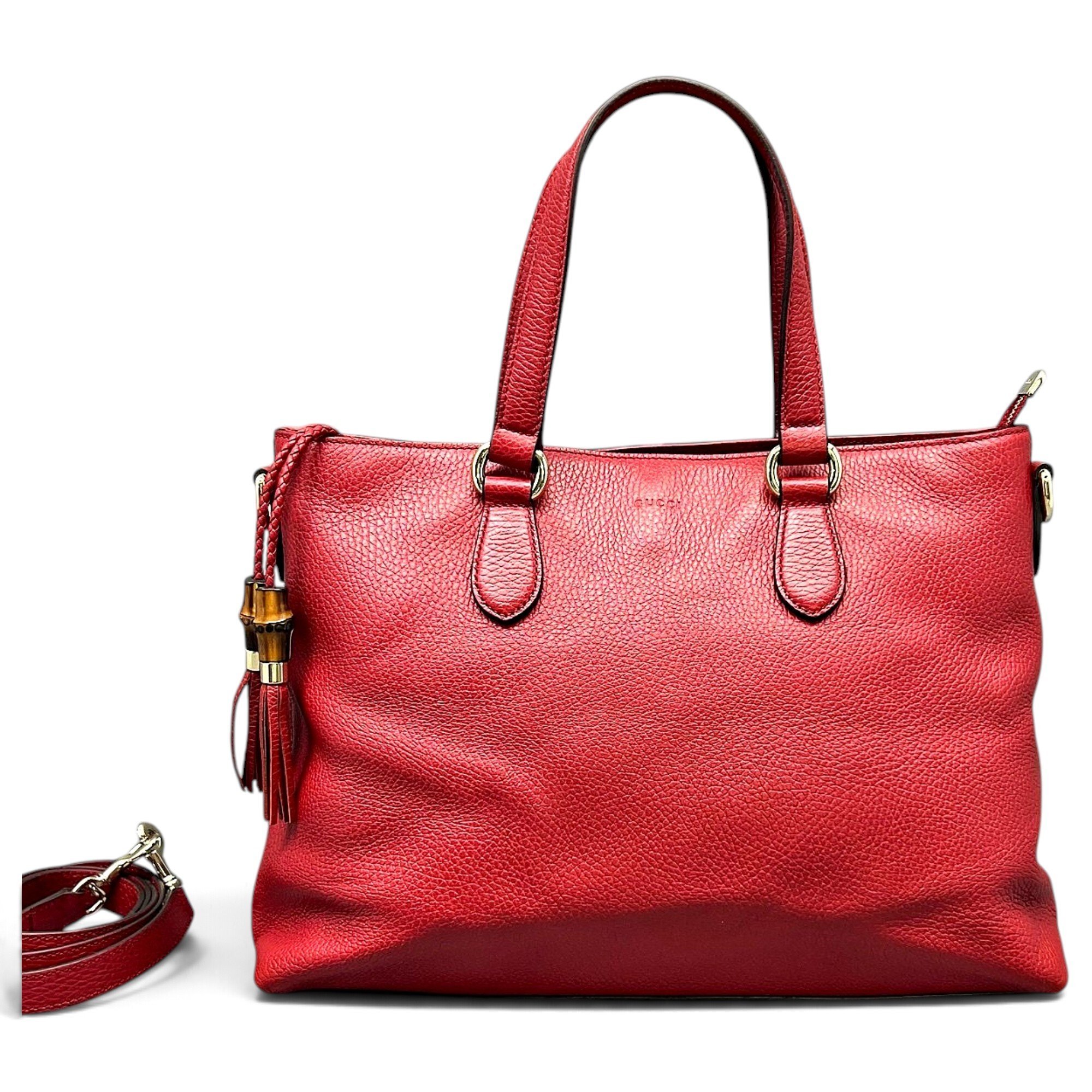 Leather tote