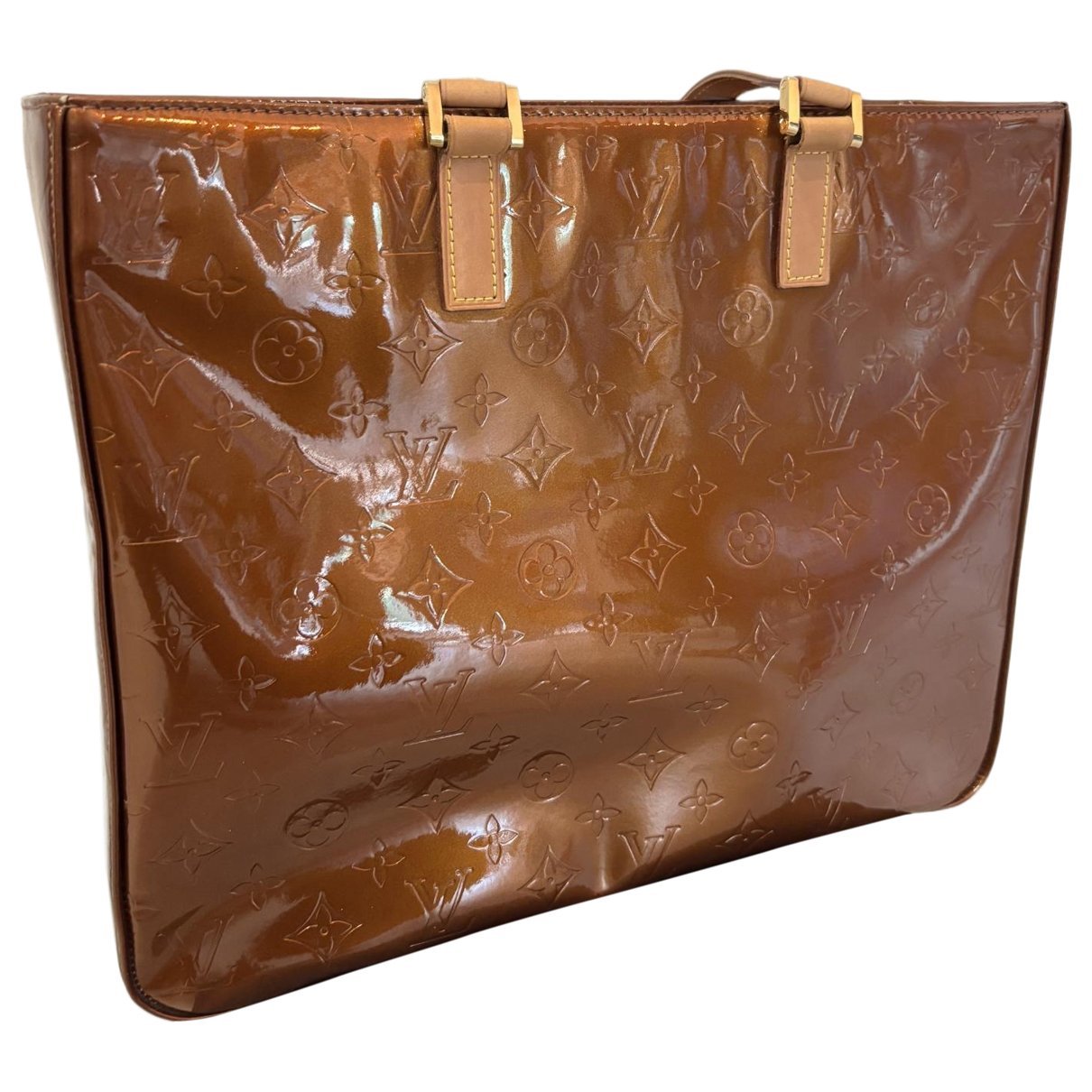 Houston patent leather tote