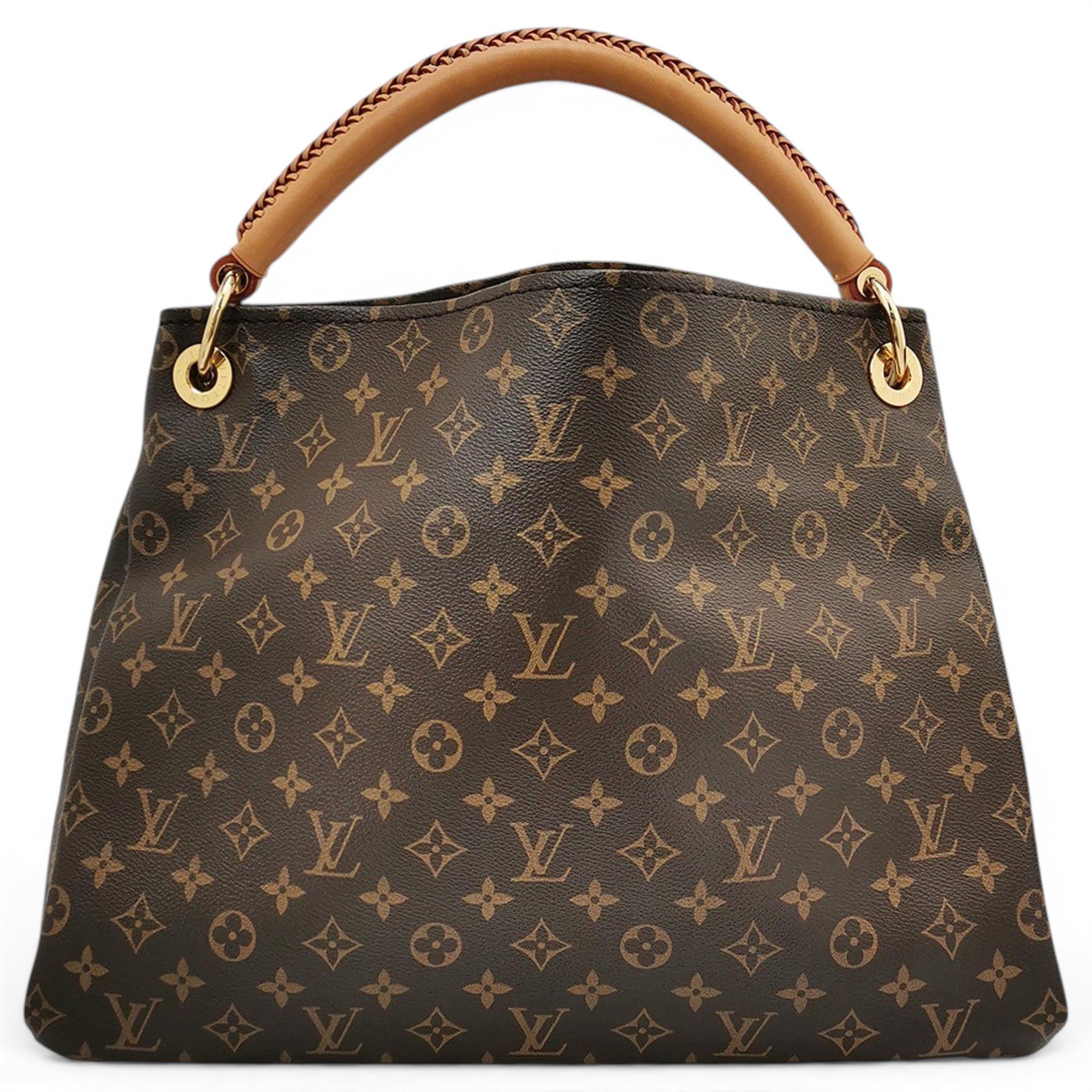 Artsy leather handbag