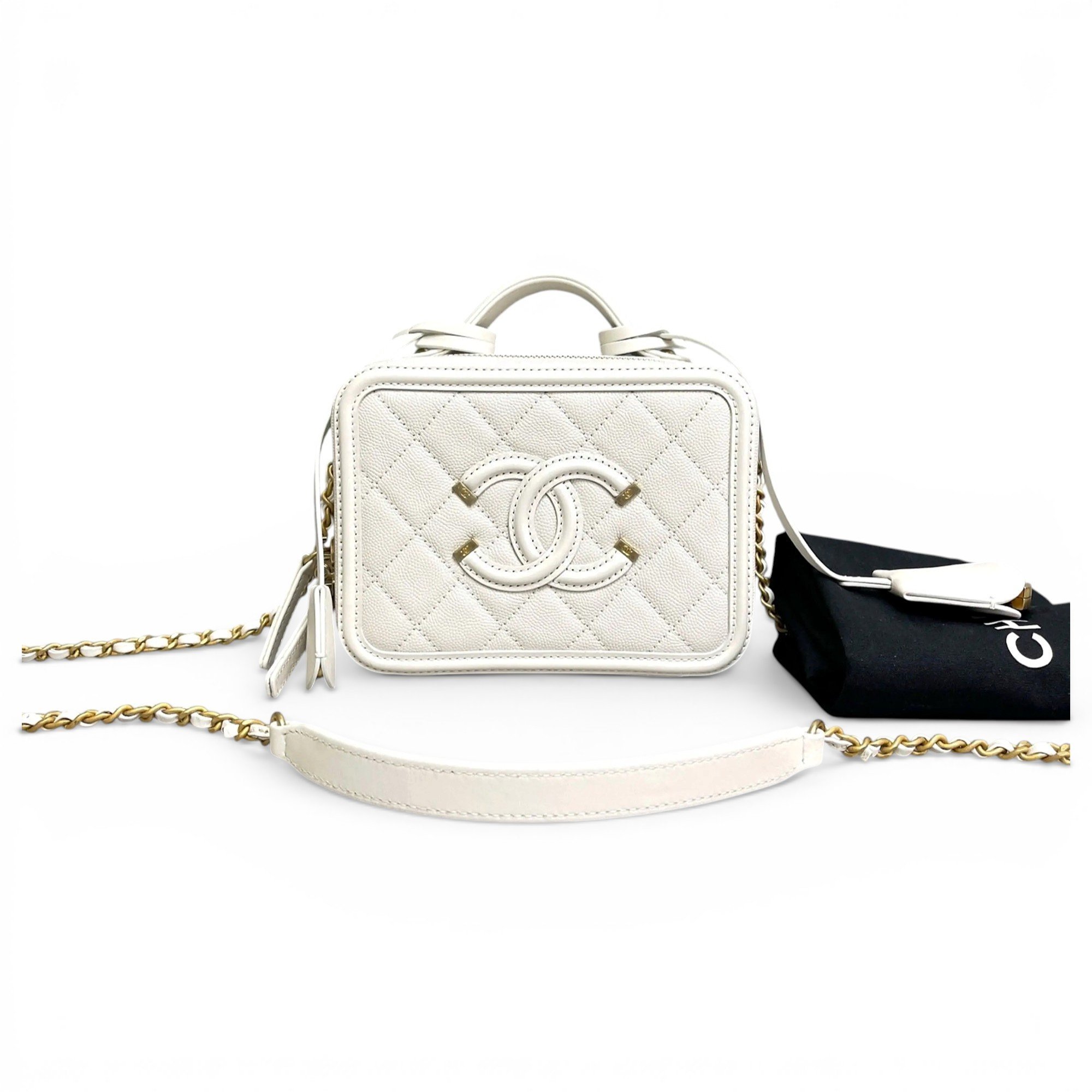 Vanity leather crossbody bag