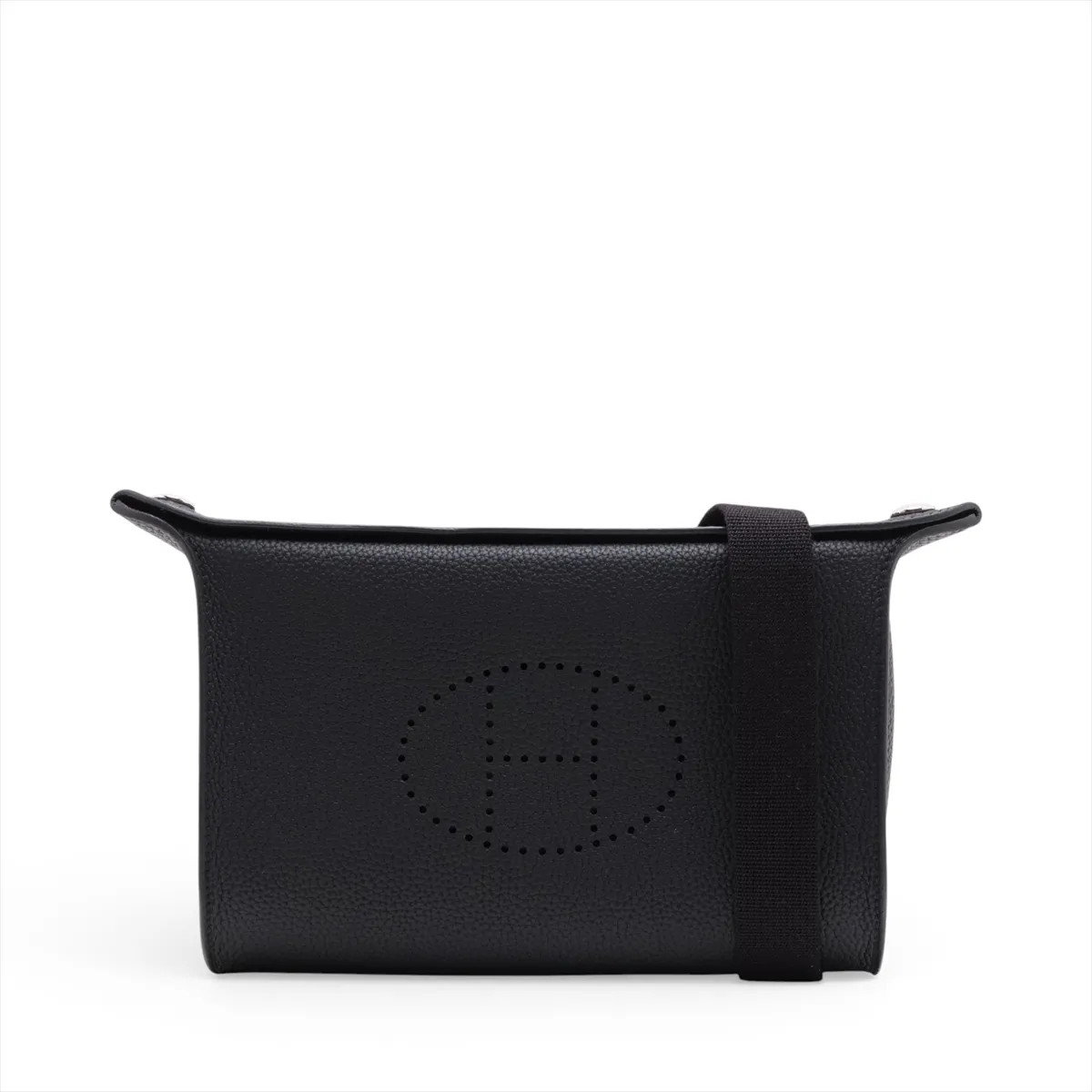 Hermès Vide Poches Togo Black Silver Metal Fittings