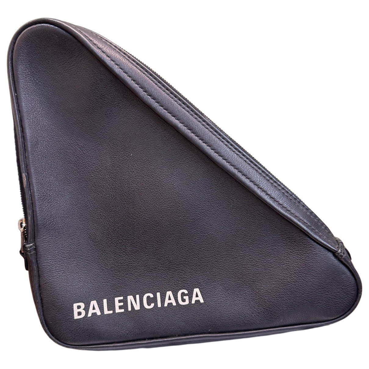 Leather clutch bag