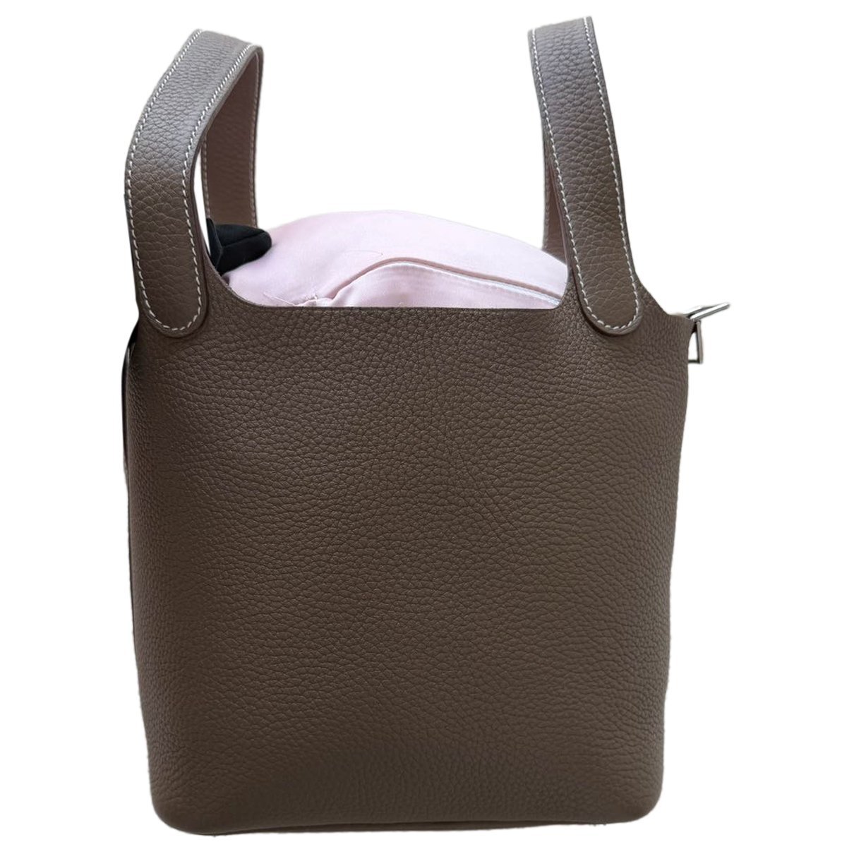 Picotin leather tote