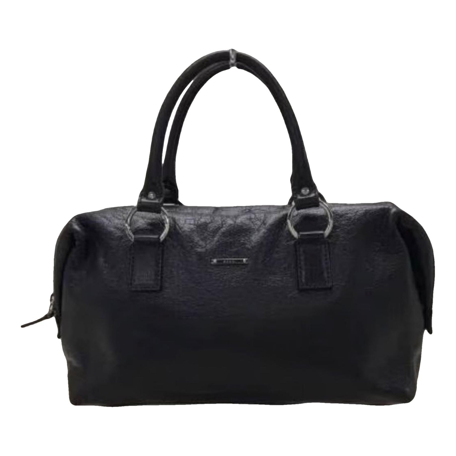 Boston leather bowling bag
