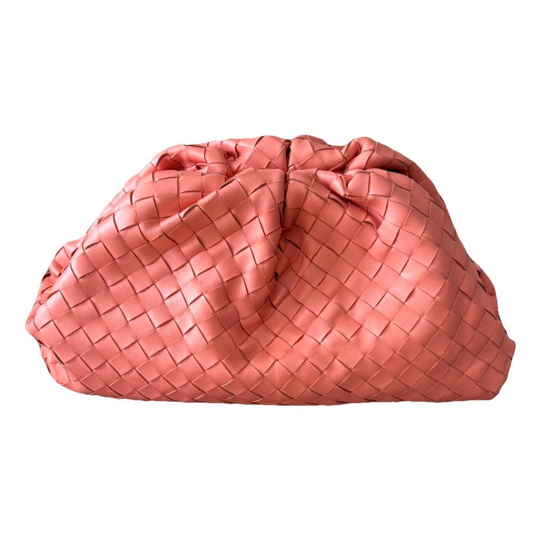 Pouch leather clutch bag