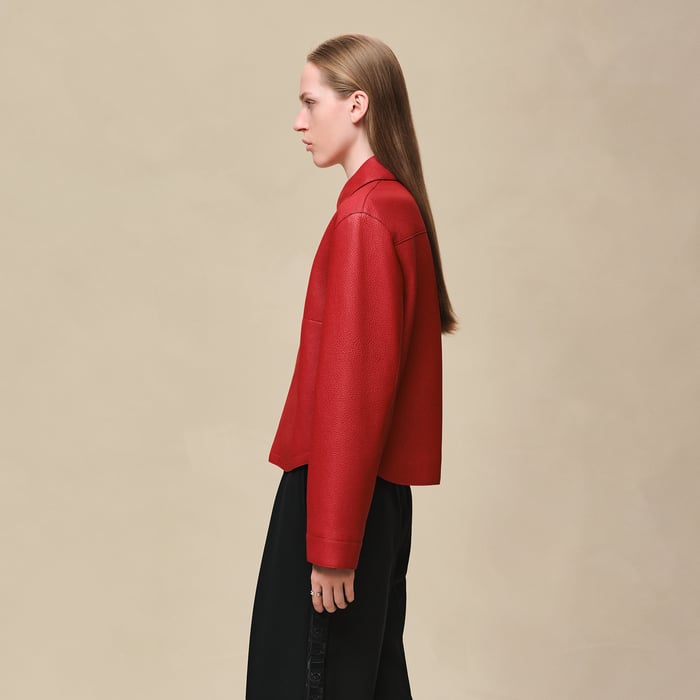 Rouge Piment Washed Deerskin Jacket