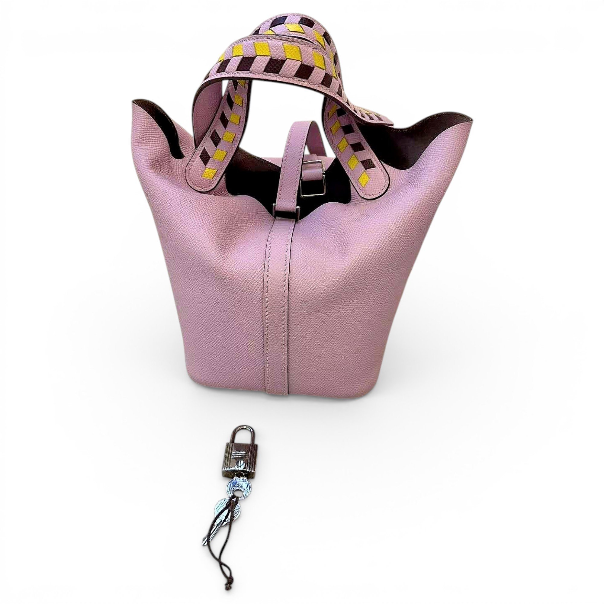Picotin leather tote