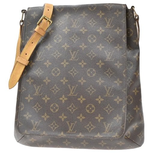 Musette cloth handbag
