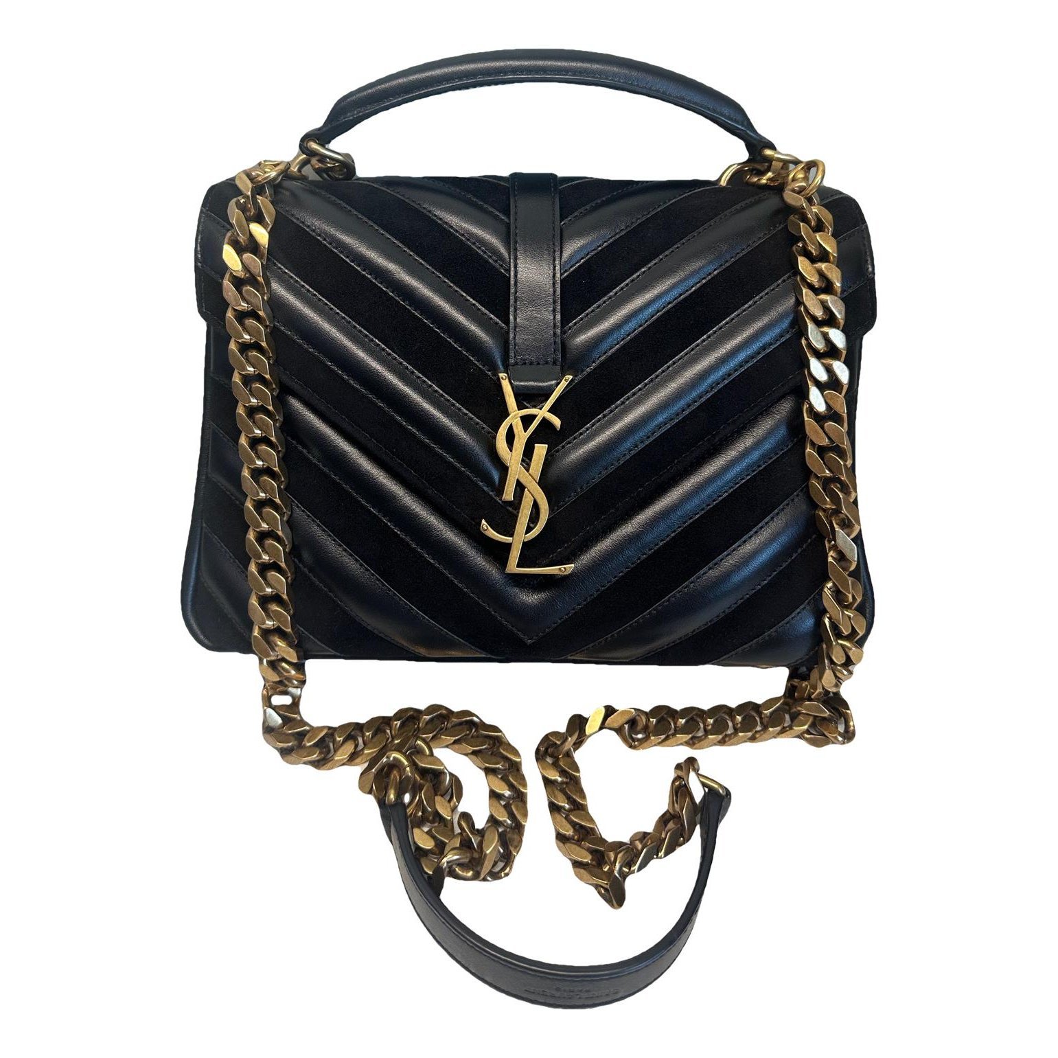 Saint Laurent Collége monogramme leather handbag