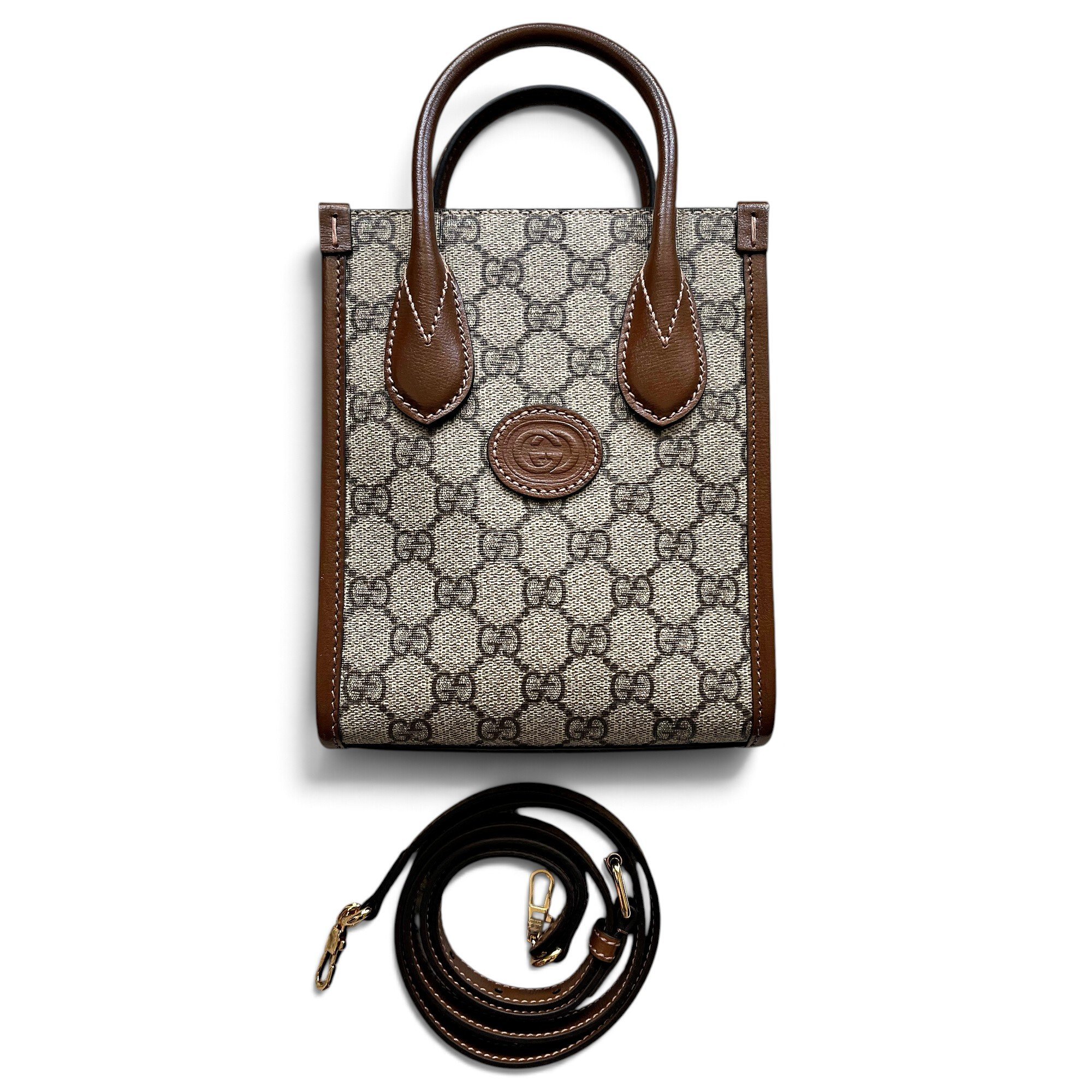 Horsebit 1955 Vertical leather mini bag