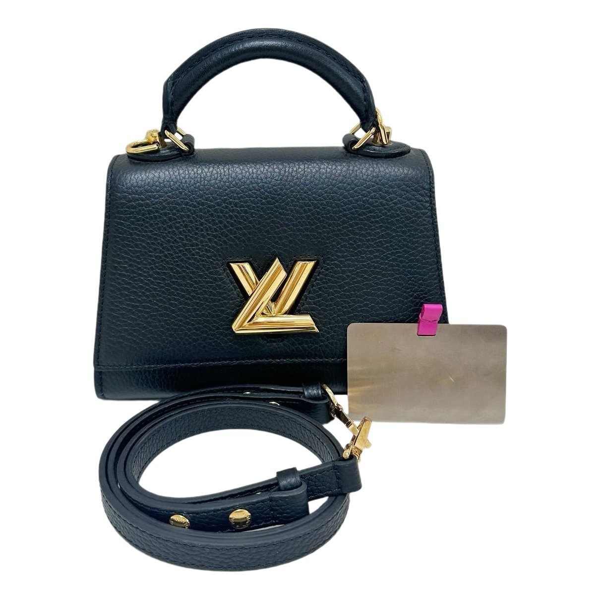 Twist One Handle leather handbag