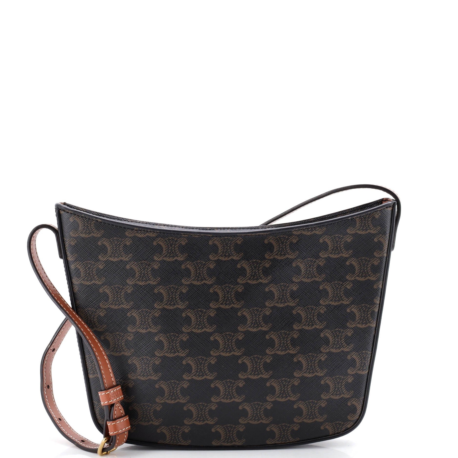 Croque Hobo Triomphe Coated Canvas Medium
