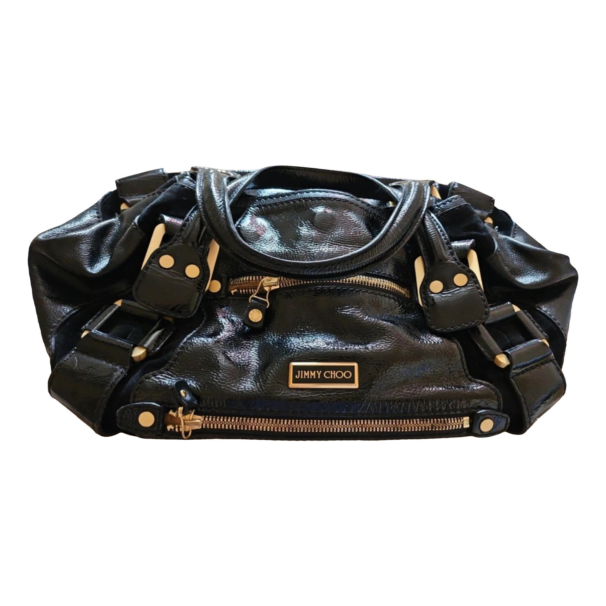 Patent leather tote