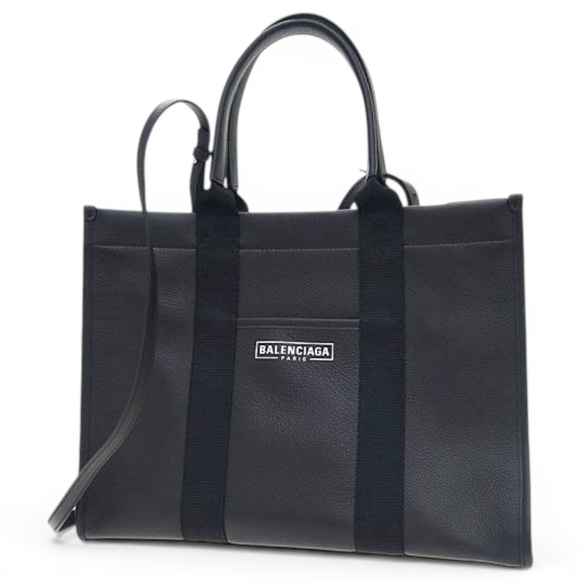 City leather tote