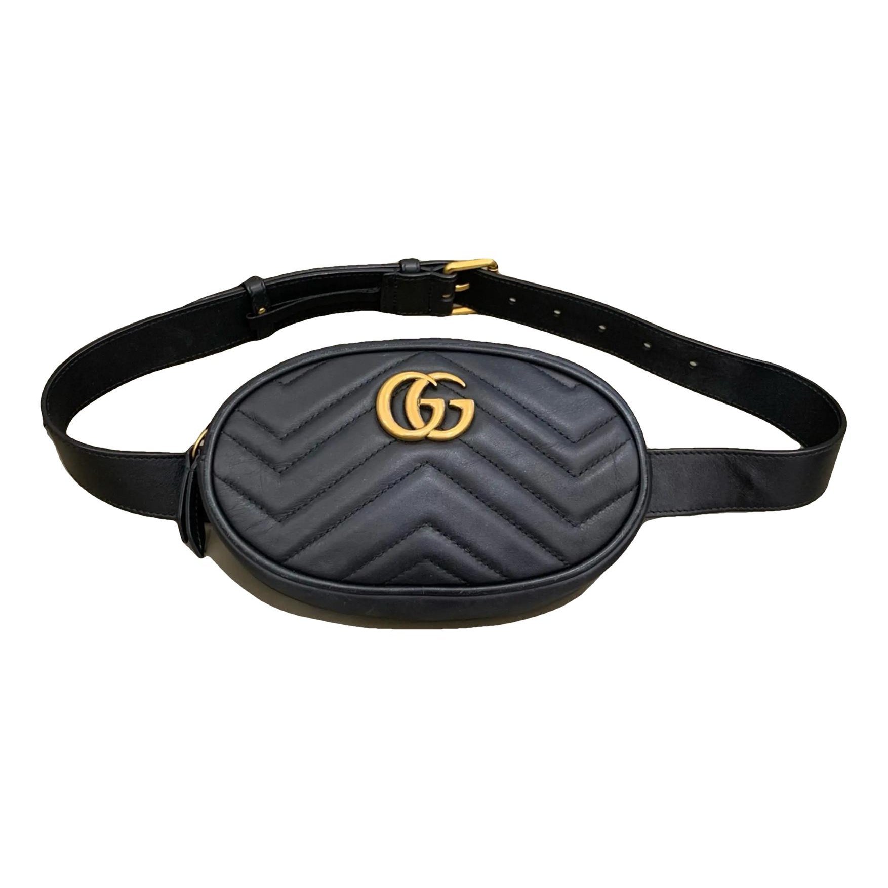 GG Marmont Oval leather handbag