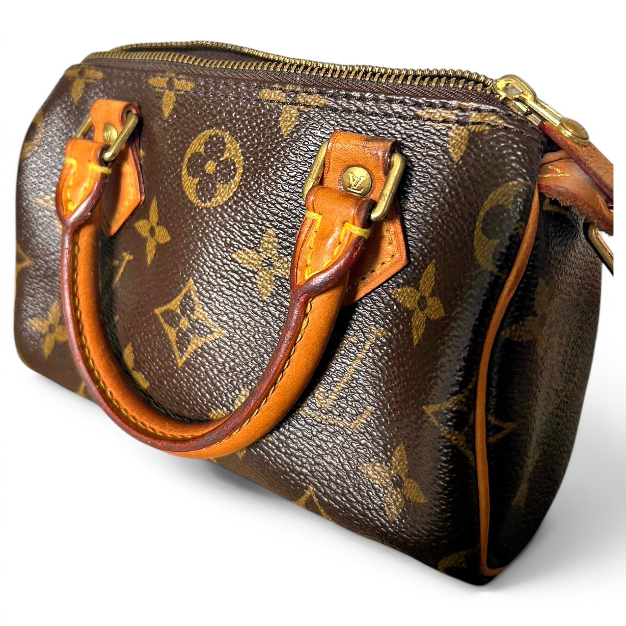 Louis Vuitton Nano Speedy / Mini HL leather handbag