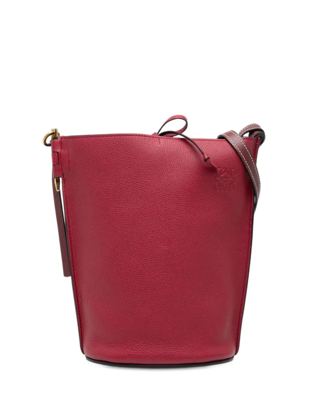 2019 Leather Anagram Gate bucket bag