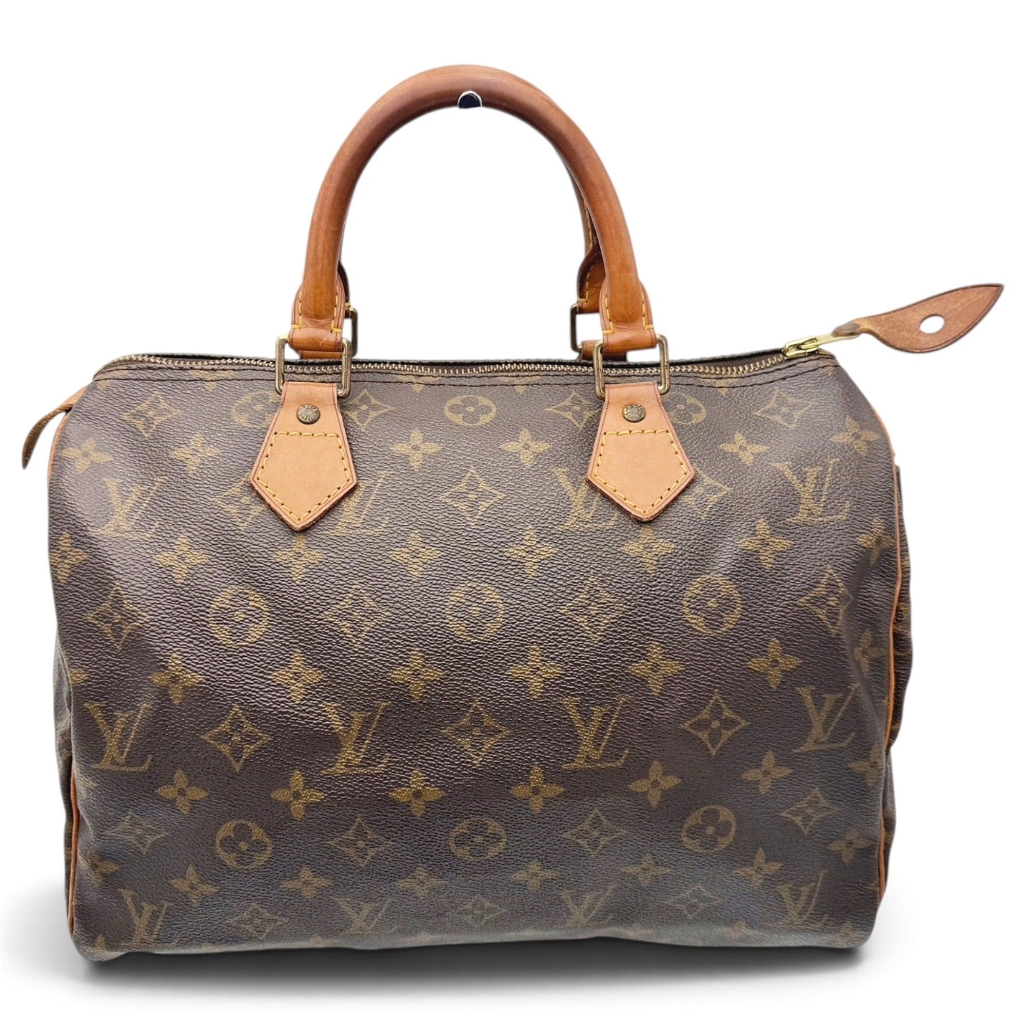 Speedy leather handbag